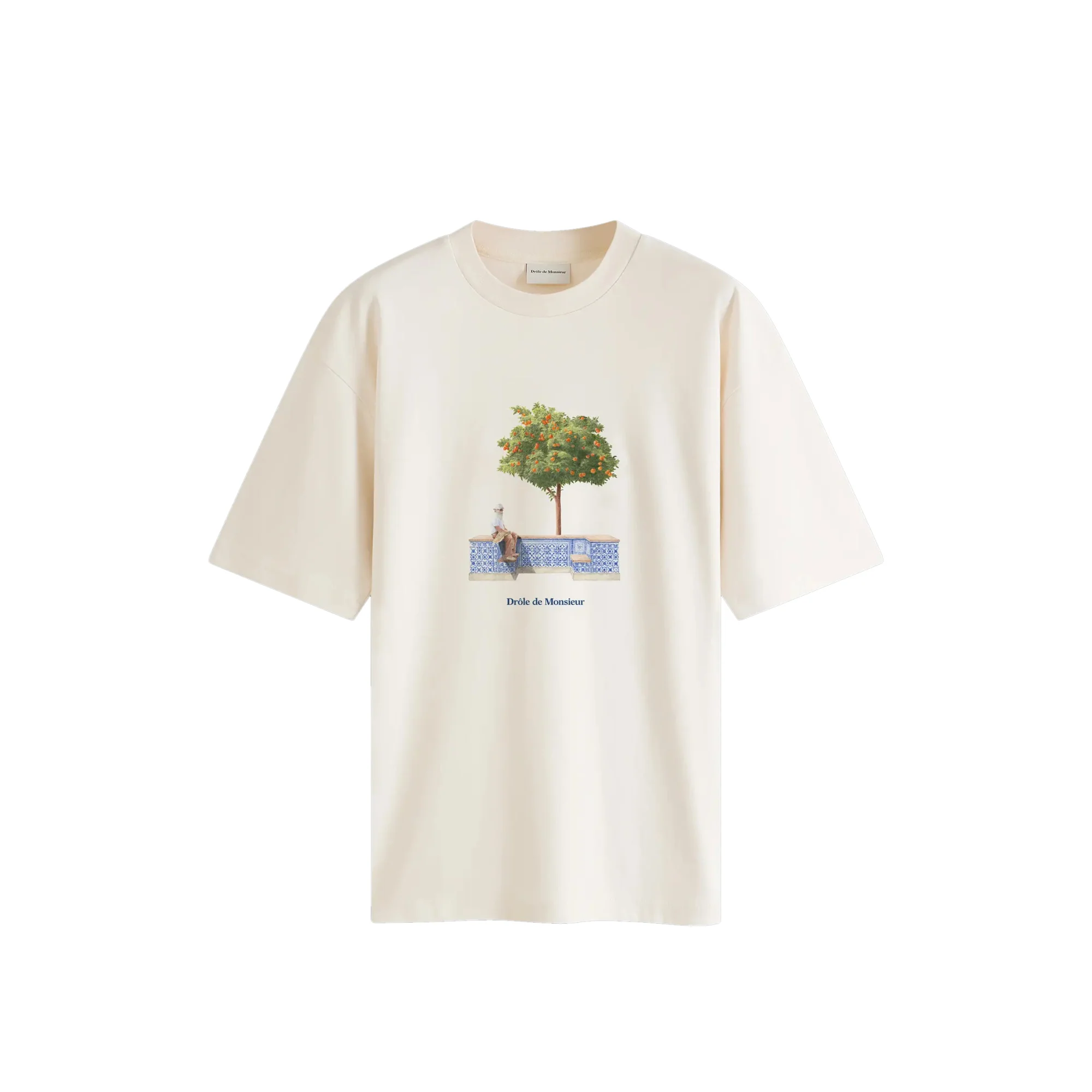 Drole De Monsieur Mens Oranger SS Tee