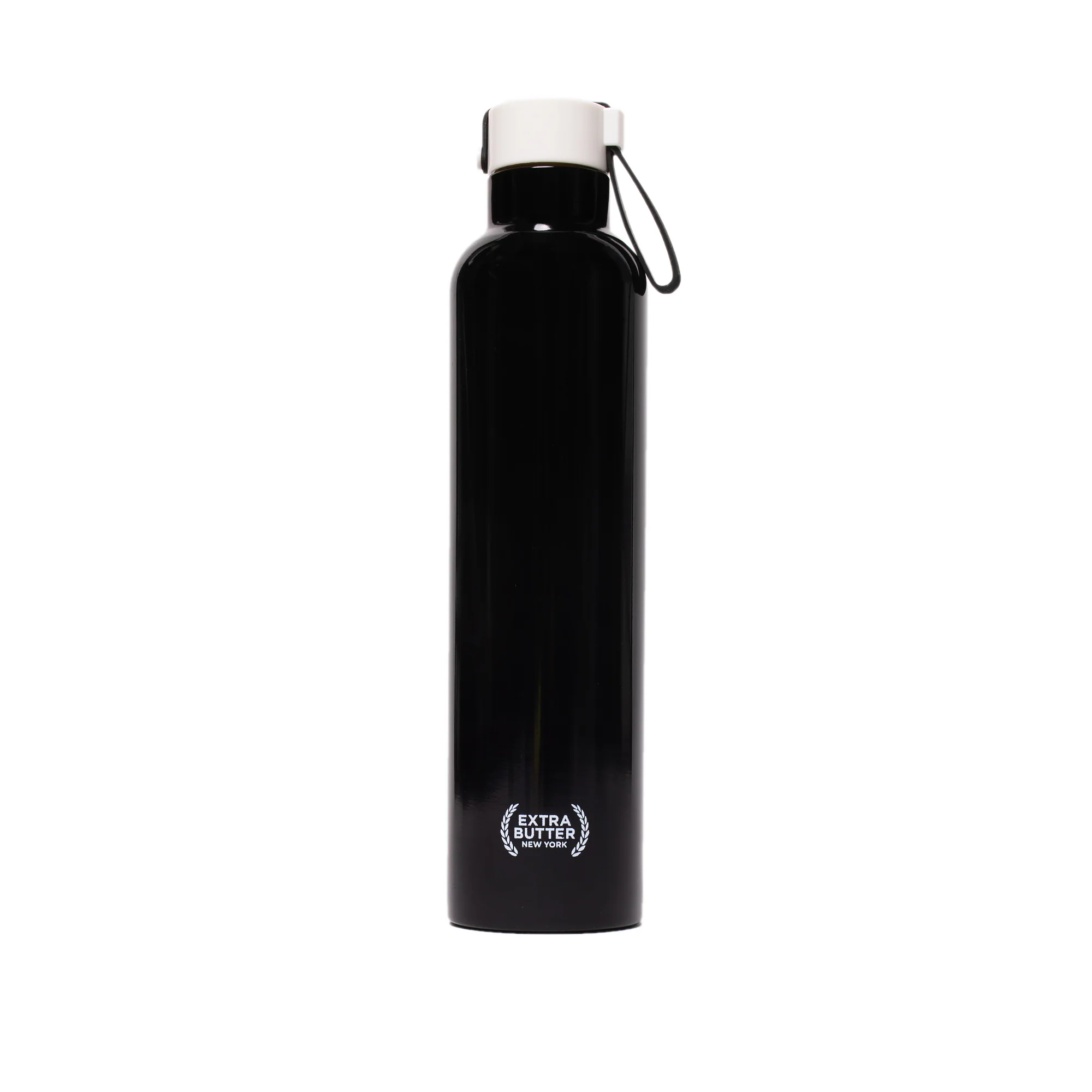 Extra Butter 750mL Black Water Bottle