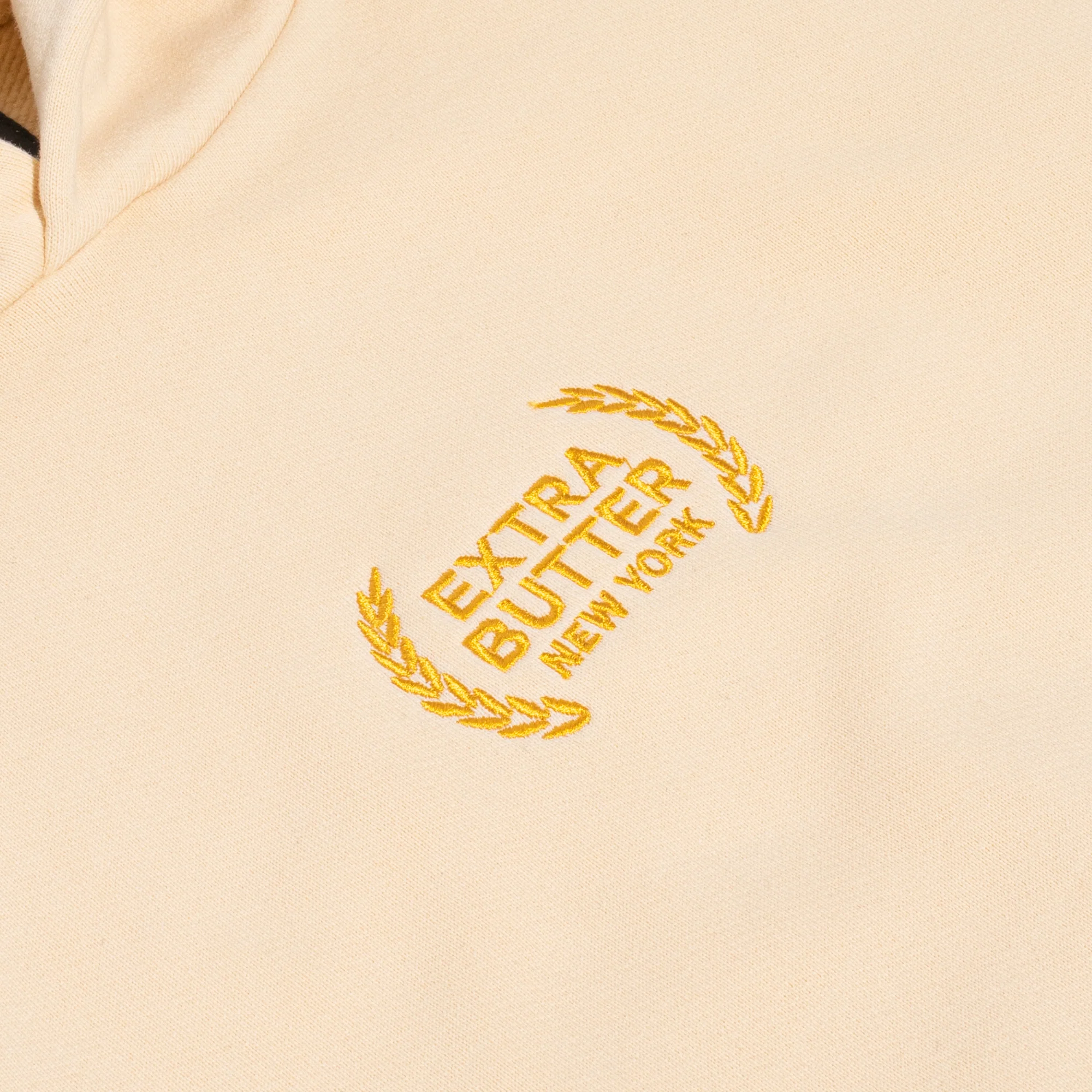 Extra Butter Mens Embroidered 'Yellow' Hoodie - Image 2