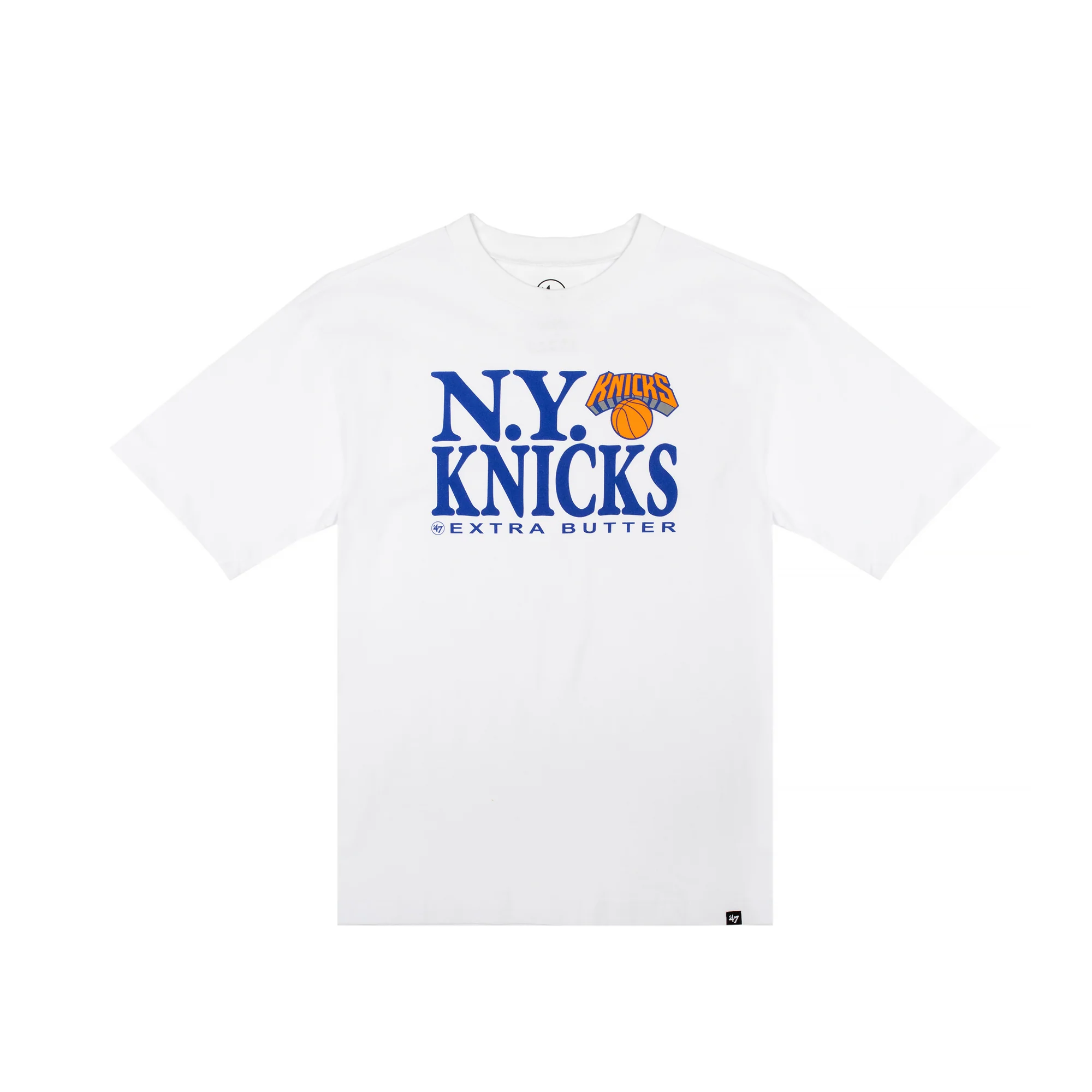 Extra Butter x '47 x New York Knicks Mens White Event Foundation Tee