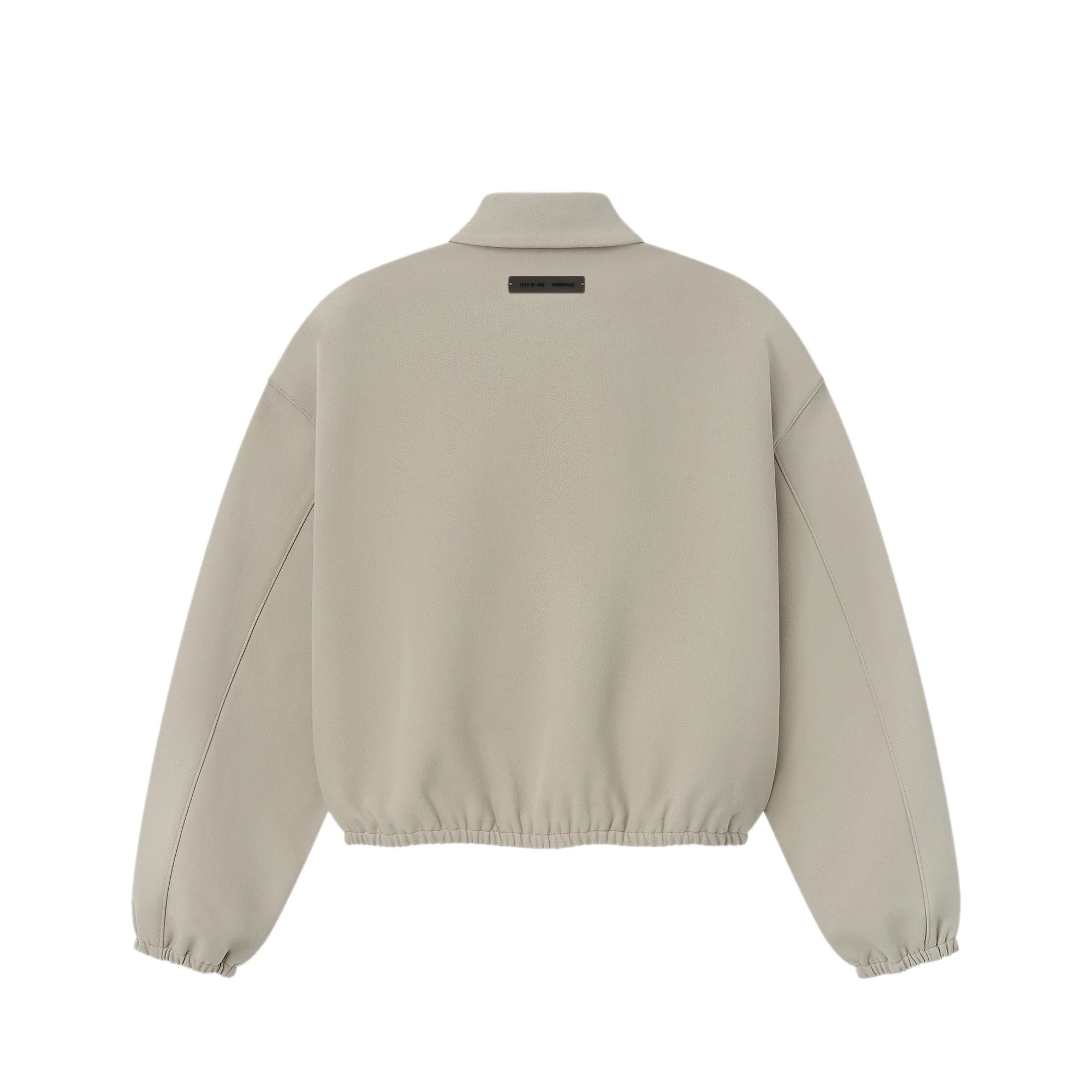 Fear of God ESSENTIALS Mens Bonded Canvas Zip-Up Jacket - Image 2