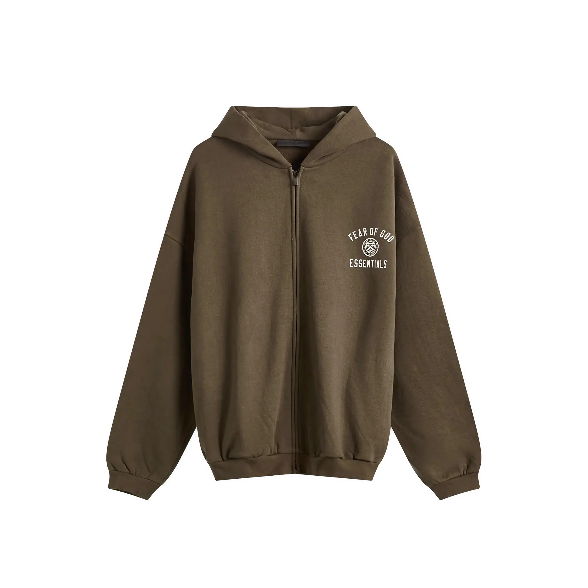 Fear of God Essentials Mens Heavy Fleece Fullzip Hoodie