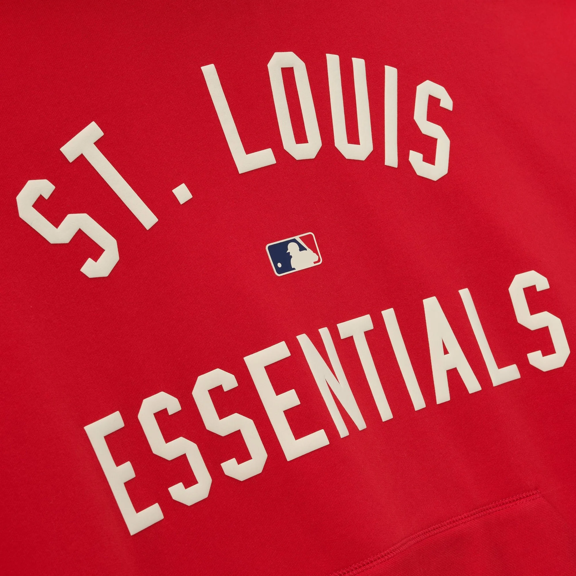 Fear of God ESSENTIALS x MLB Mens Cardinals Sport Fit Pullover Hoodie - Image 3