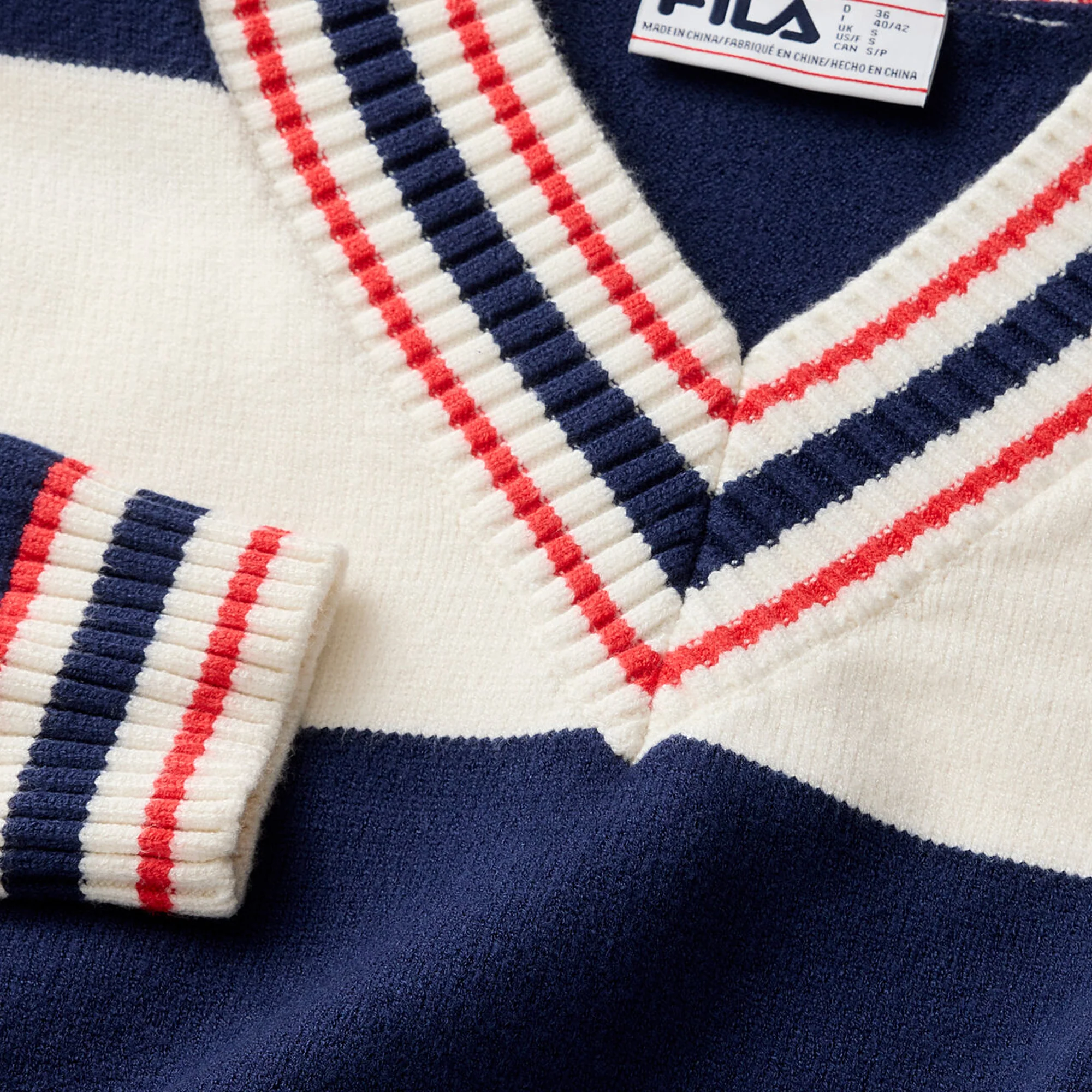 Fila Womens Varsity V-Neck Sweater - Image 4