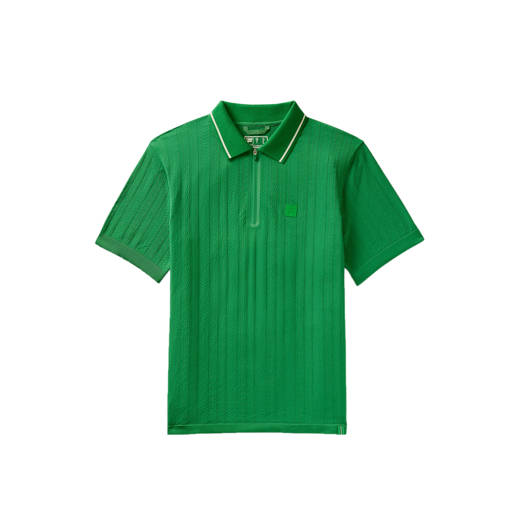 Fila Mens Challenger Cable Zip Polo Shirt