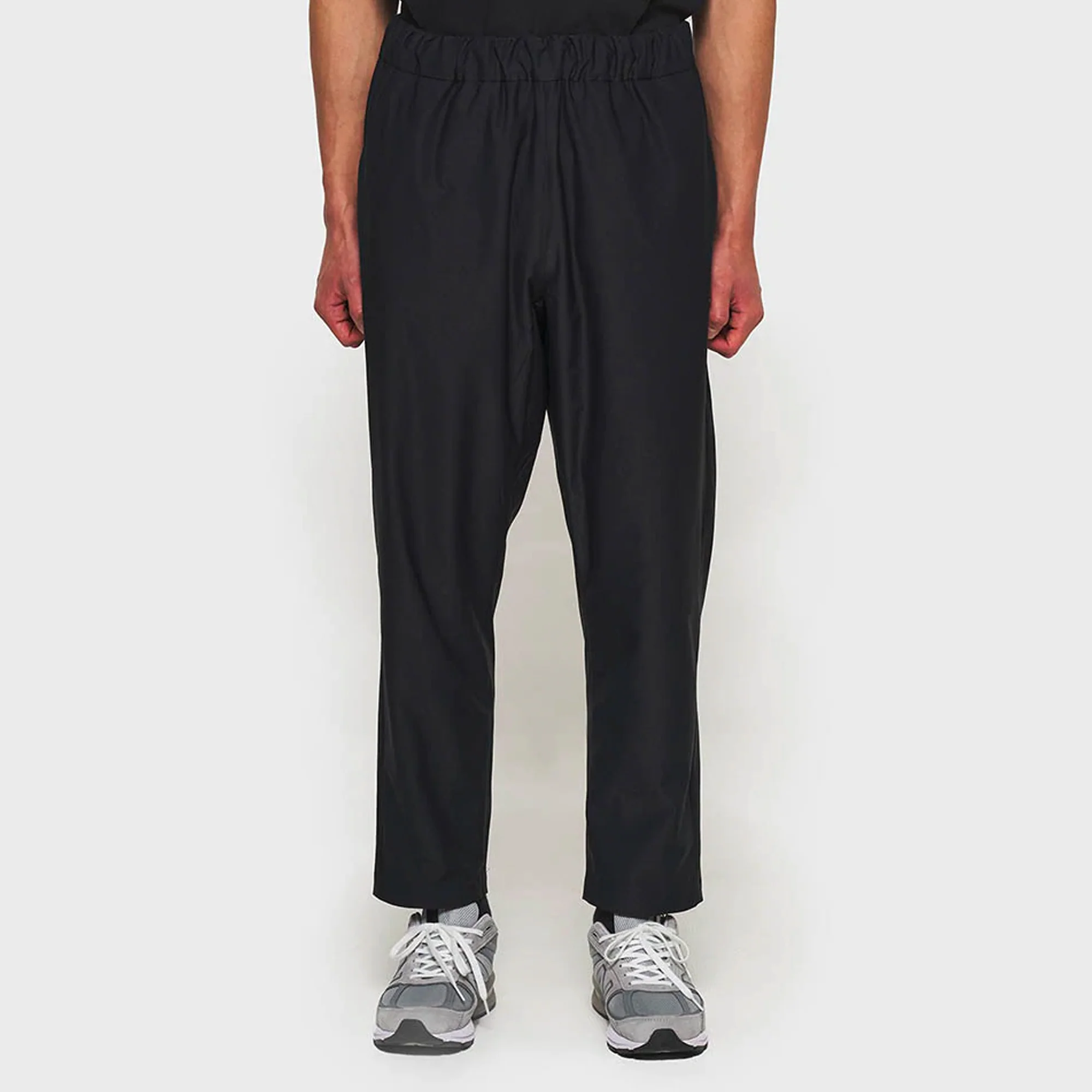 Goldwin Mens Tapered Jersey Pants 'Black' - Image 2