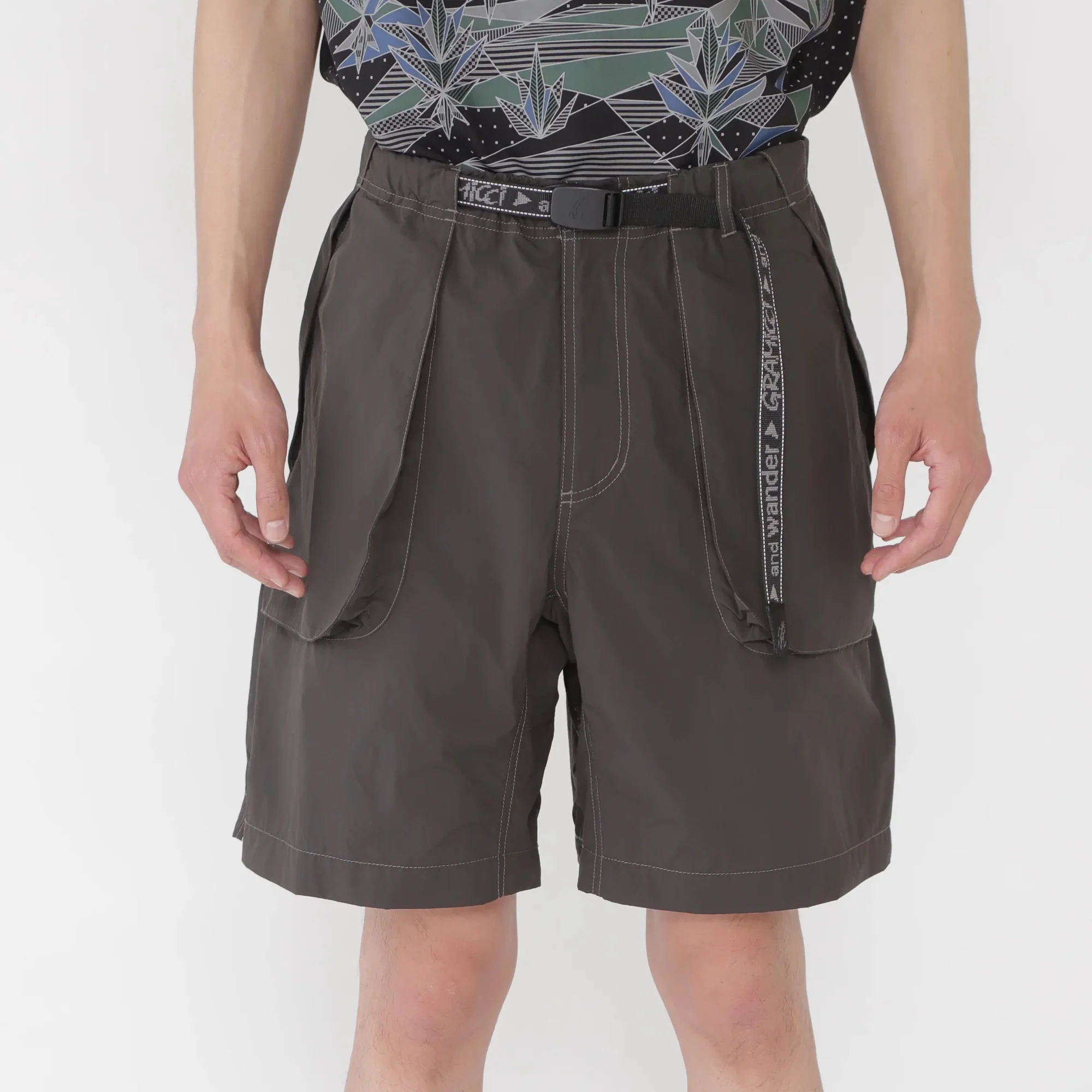 Gramicci x And Wander Mens Brushed Nylon Short - Image 2