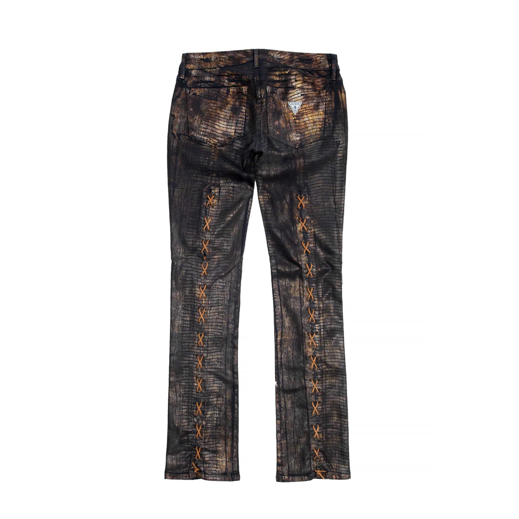 Guess USA Womens Laced Flared Denim Jeans - Image 2