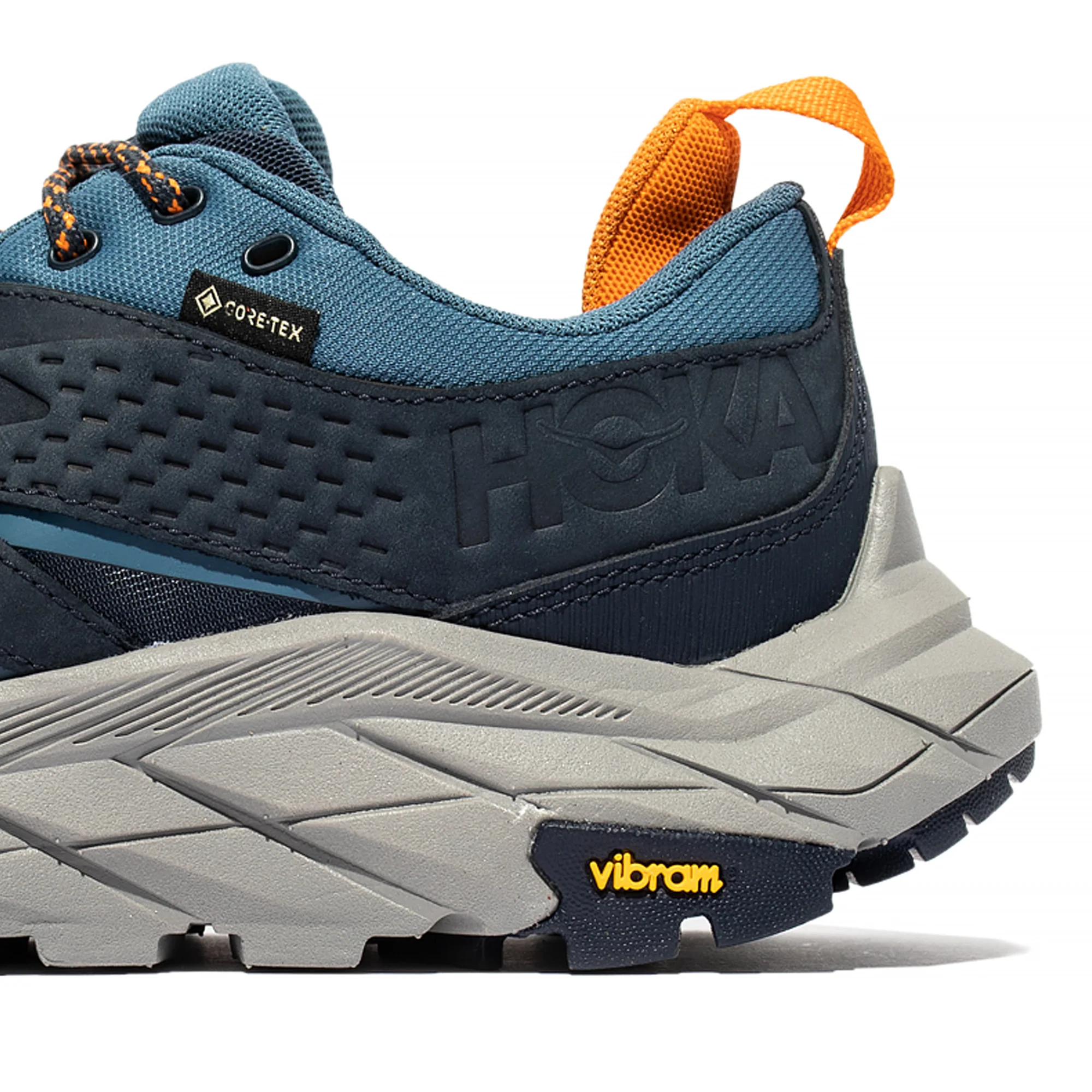 Hoka One One Mens Anacapa Low GTX Shoes 'Outer space/ real teal' - Image 4