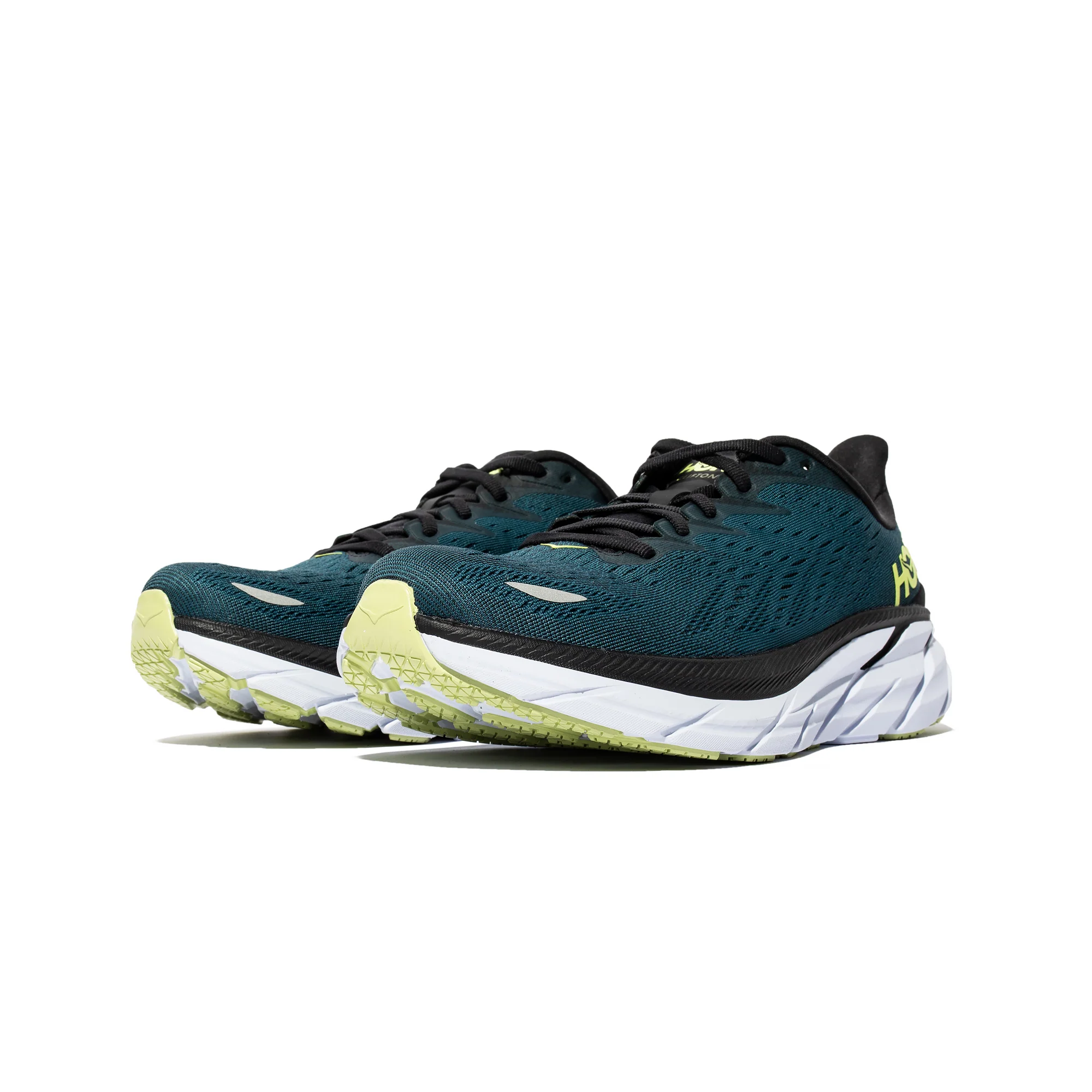 Hoka Mens Clifton 8 Shoes 'Blue Coral/Butterfly' - Image 2