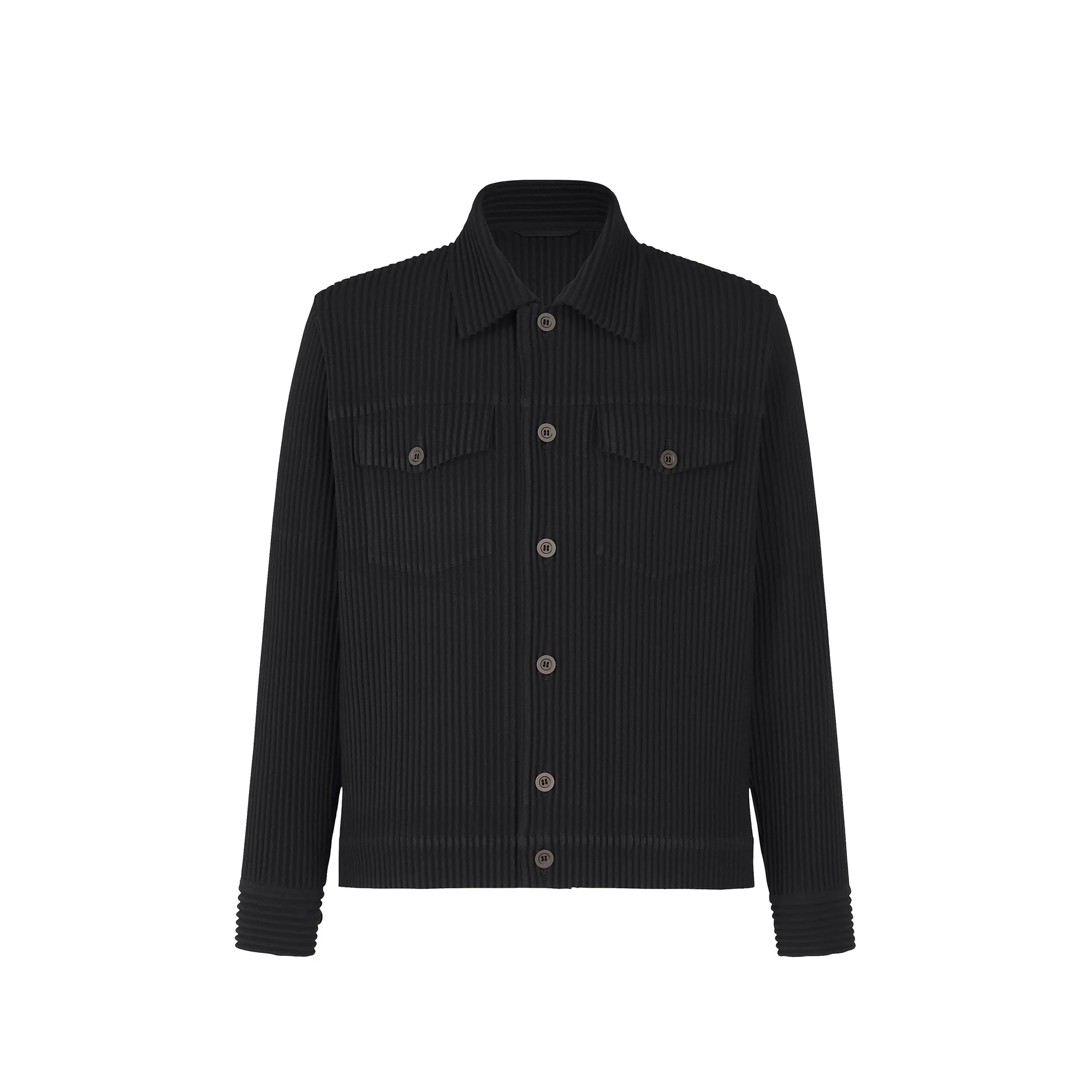 Homme Plissé Issey Miyake Mens Wool Like Light Shirt