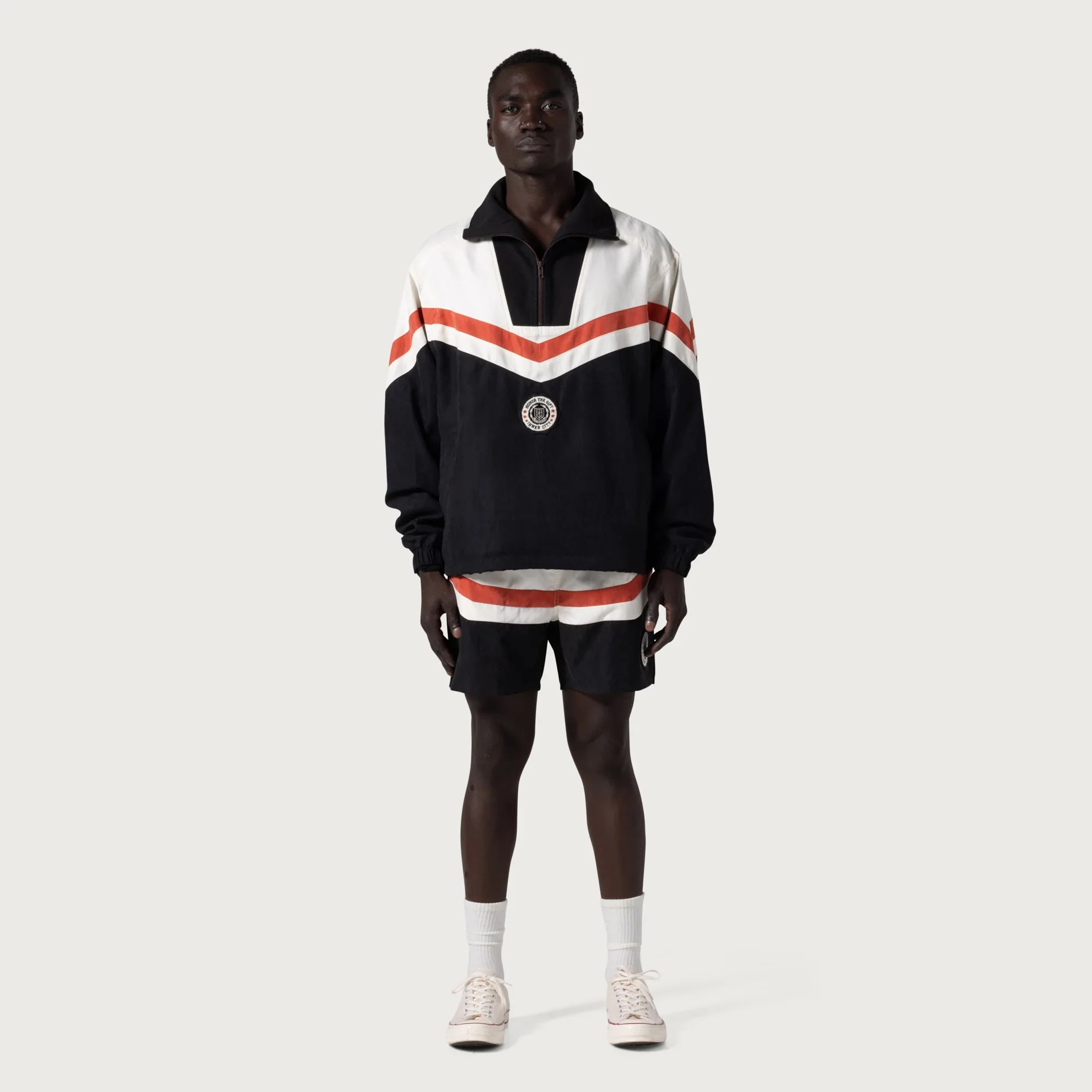 Honor The Gift Mens Brushed Poly Track Anorak - Image 2