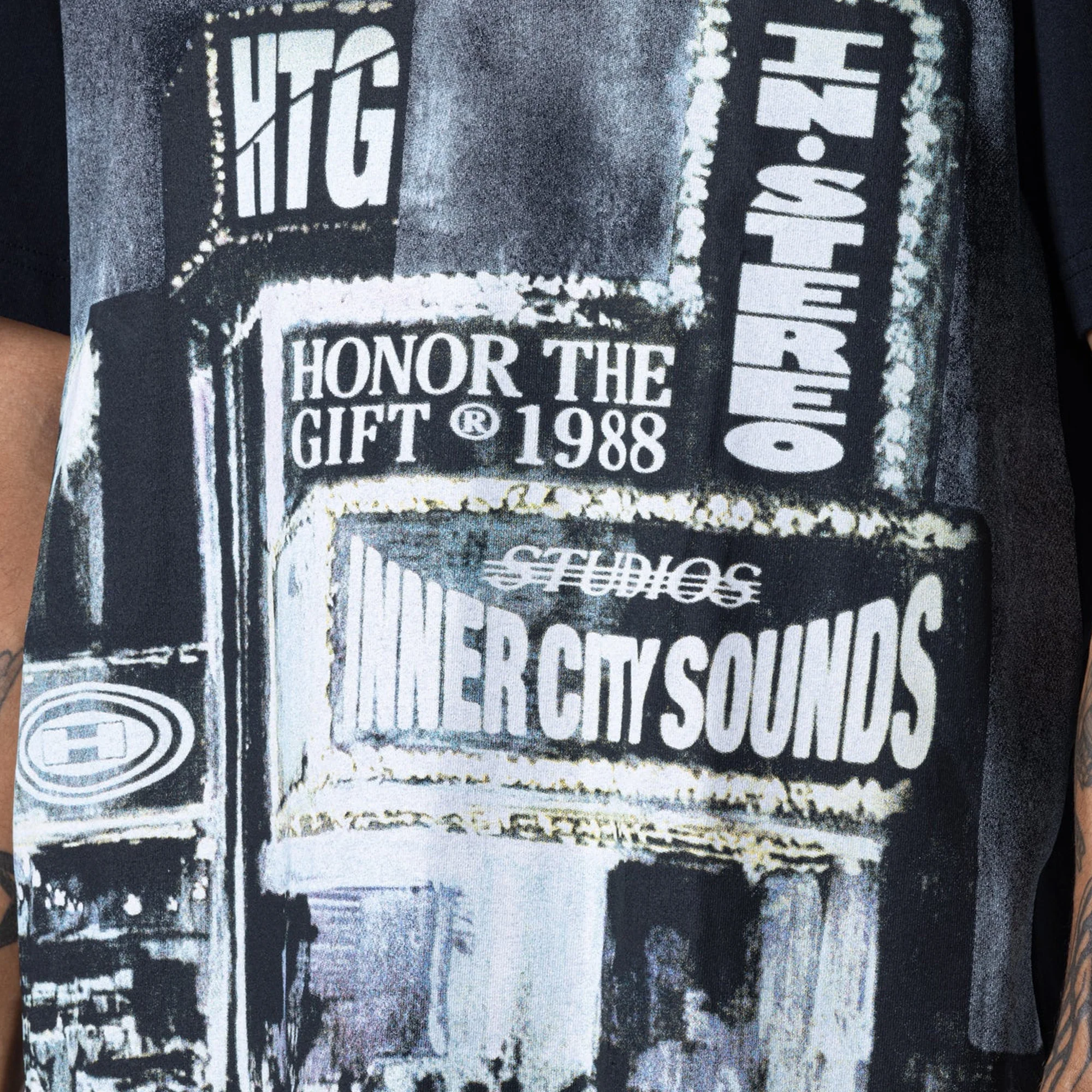Honor The Gift Mens City Lights Tee - Image 4