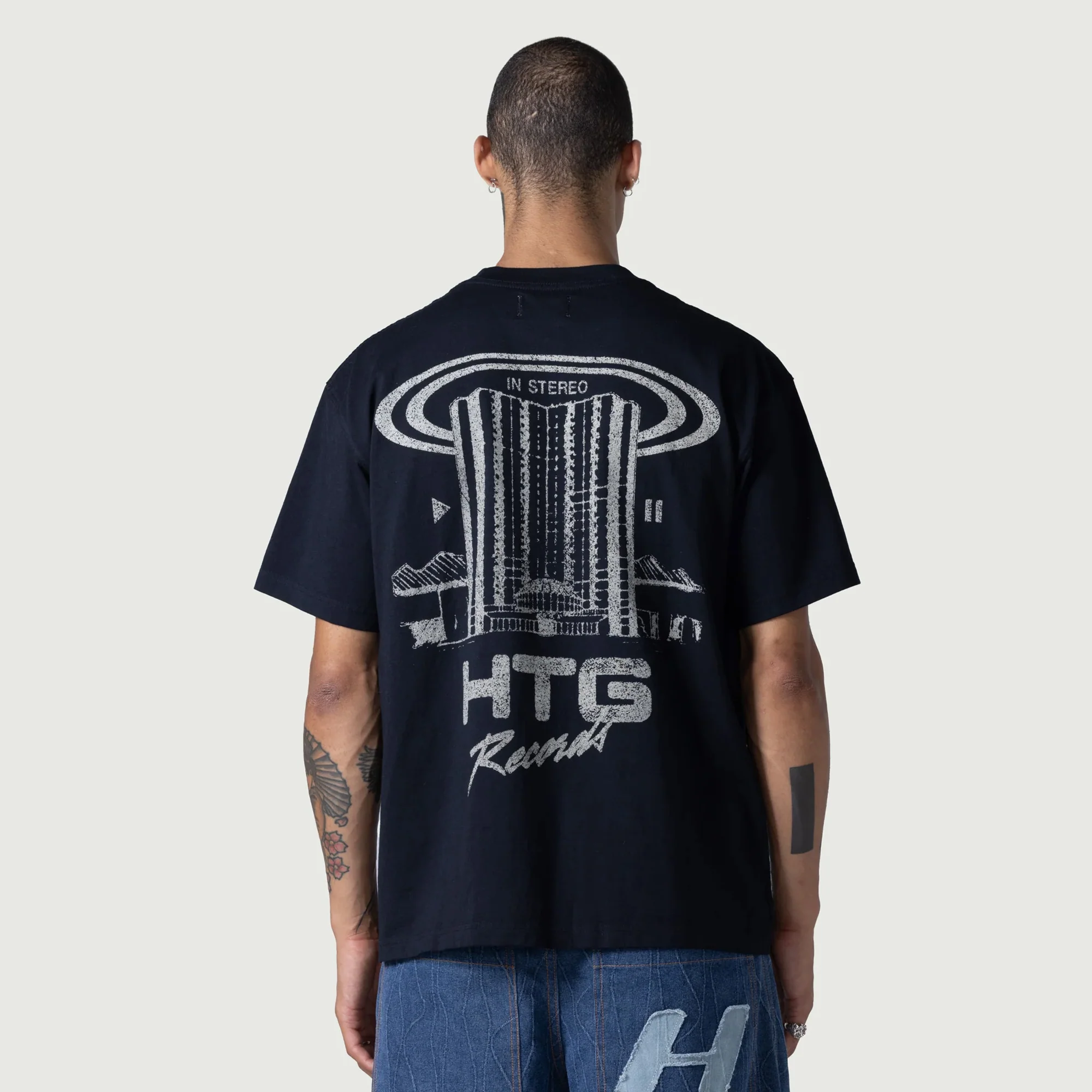Honor The Gift Mens HTG Records Tee - Image 2
