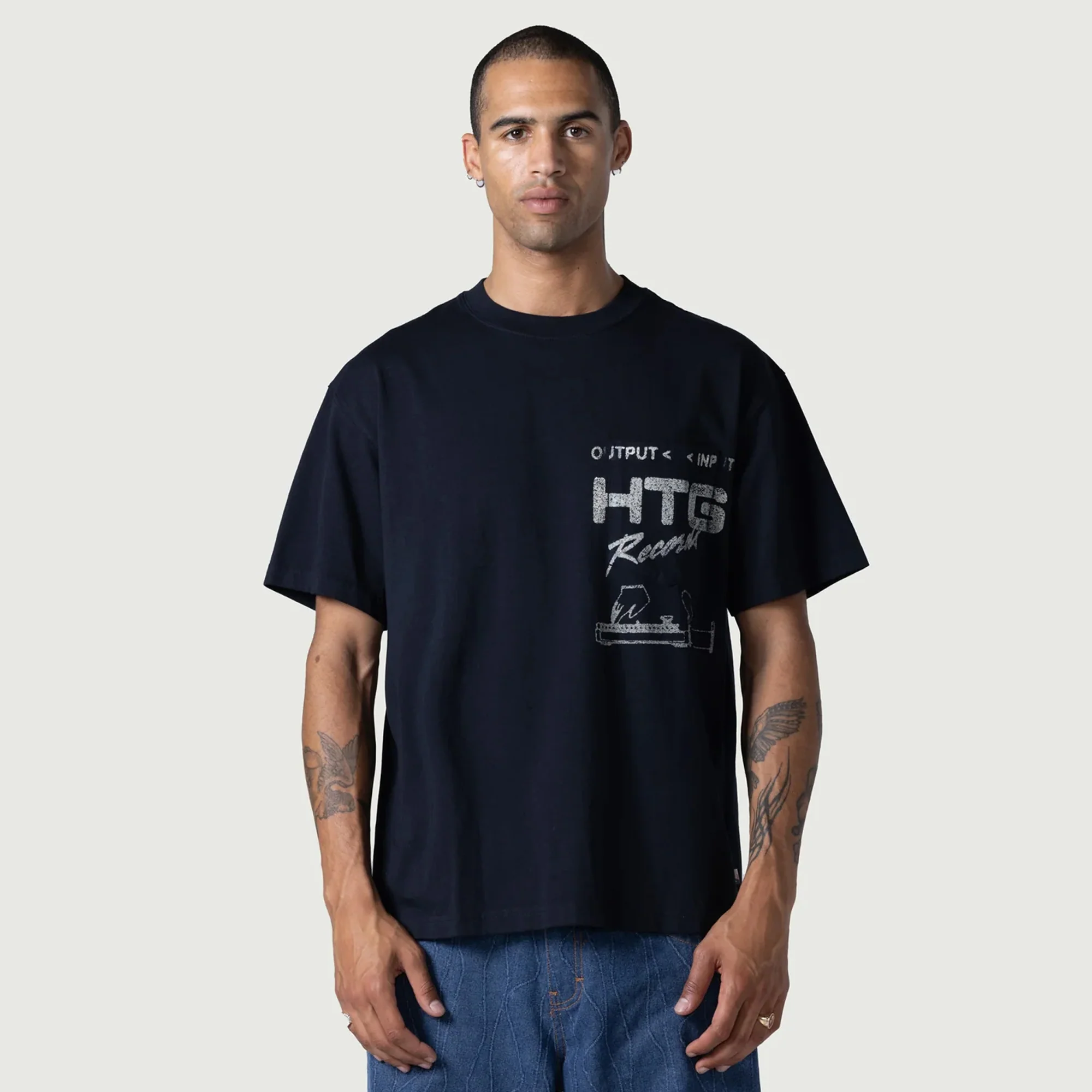 Honor The Gift Mens HTG Records Tee - Image 3