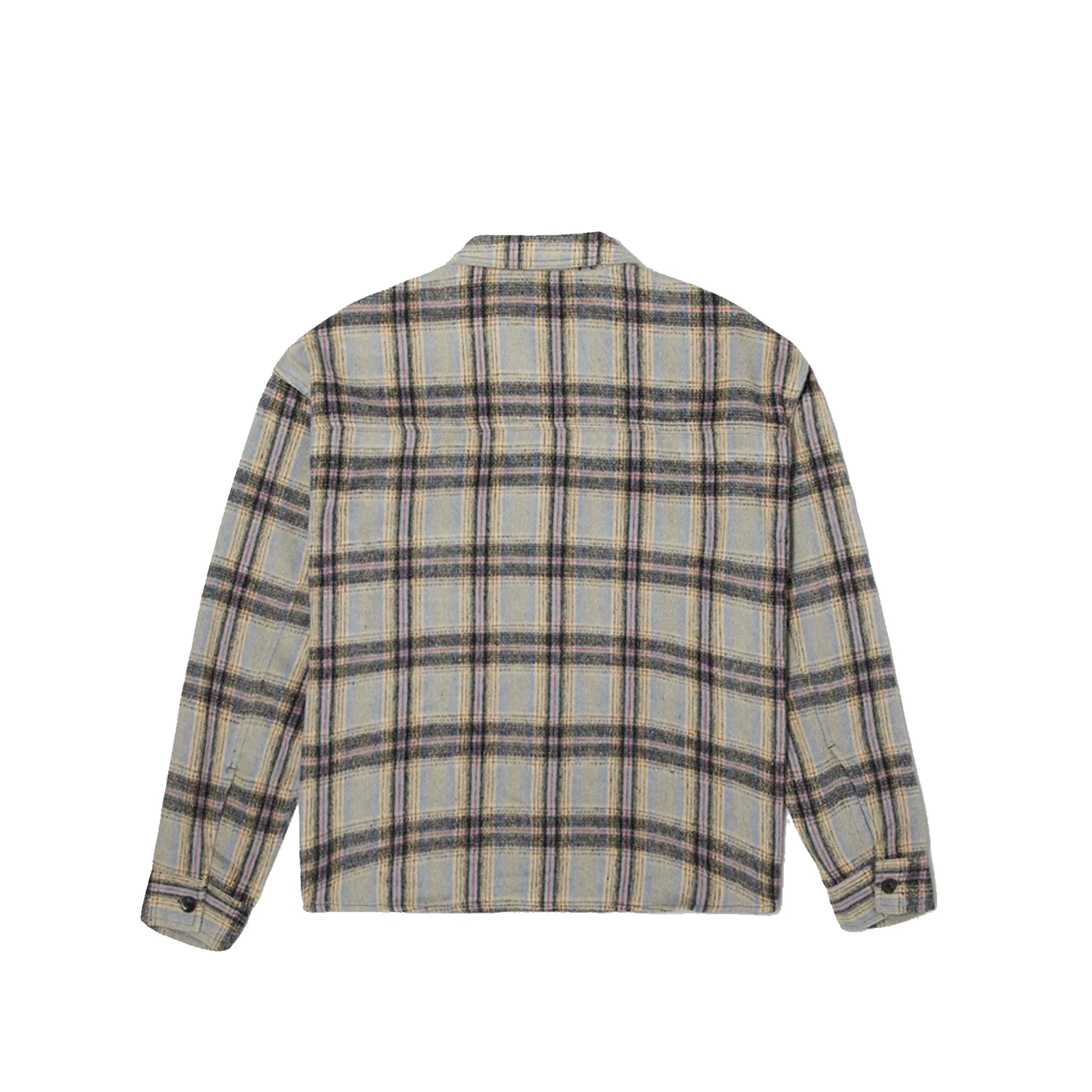 Honor The Gift Mens C-Fall Flannel L/S Button Up Shirt Jacket 'Blue' - Image 2