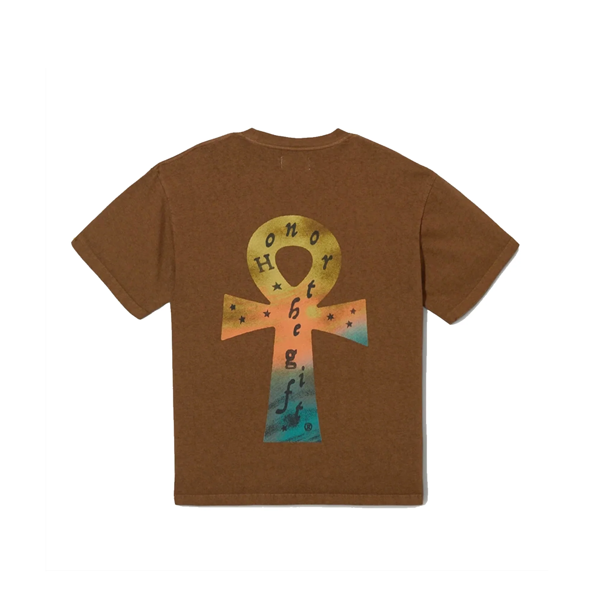 Honor The Gift Mens C-Fall Spiritual Warfare S/S Tee 'Brown' - Image 2