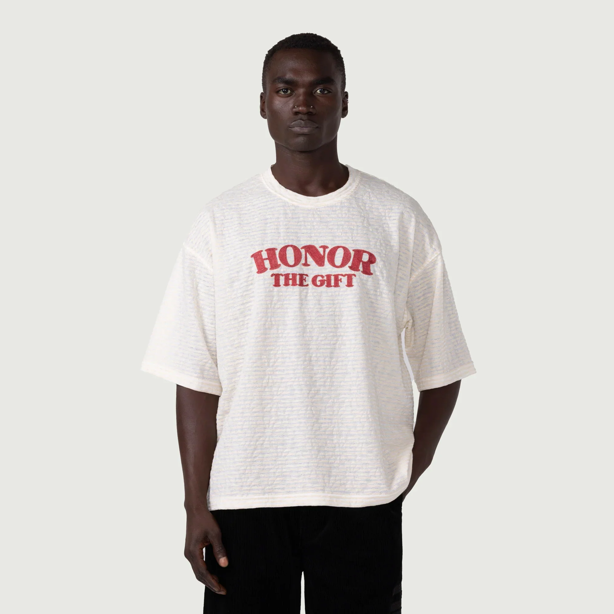 Honor The Gift Mens Stripe Box SS Tee - Image 2