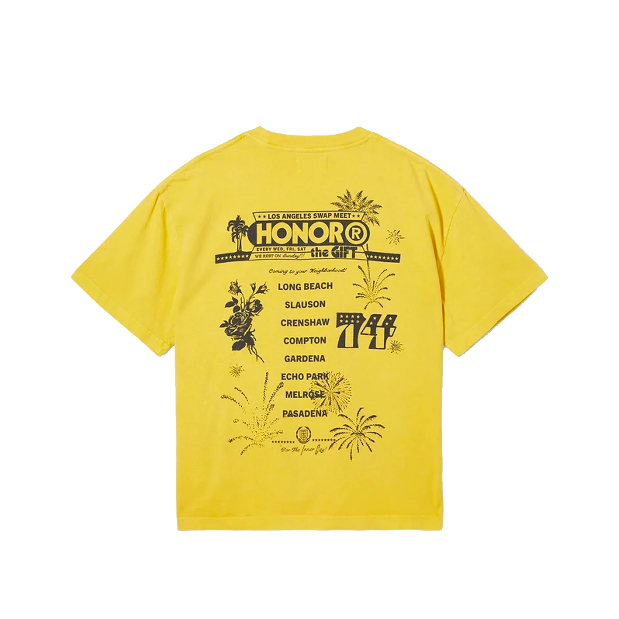 Honor The Gift Mens Swap Meet Tee 'Sun Yellow' - Image 2
