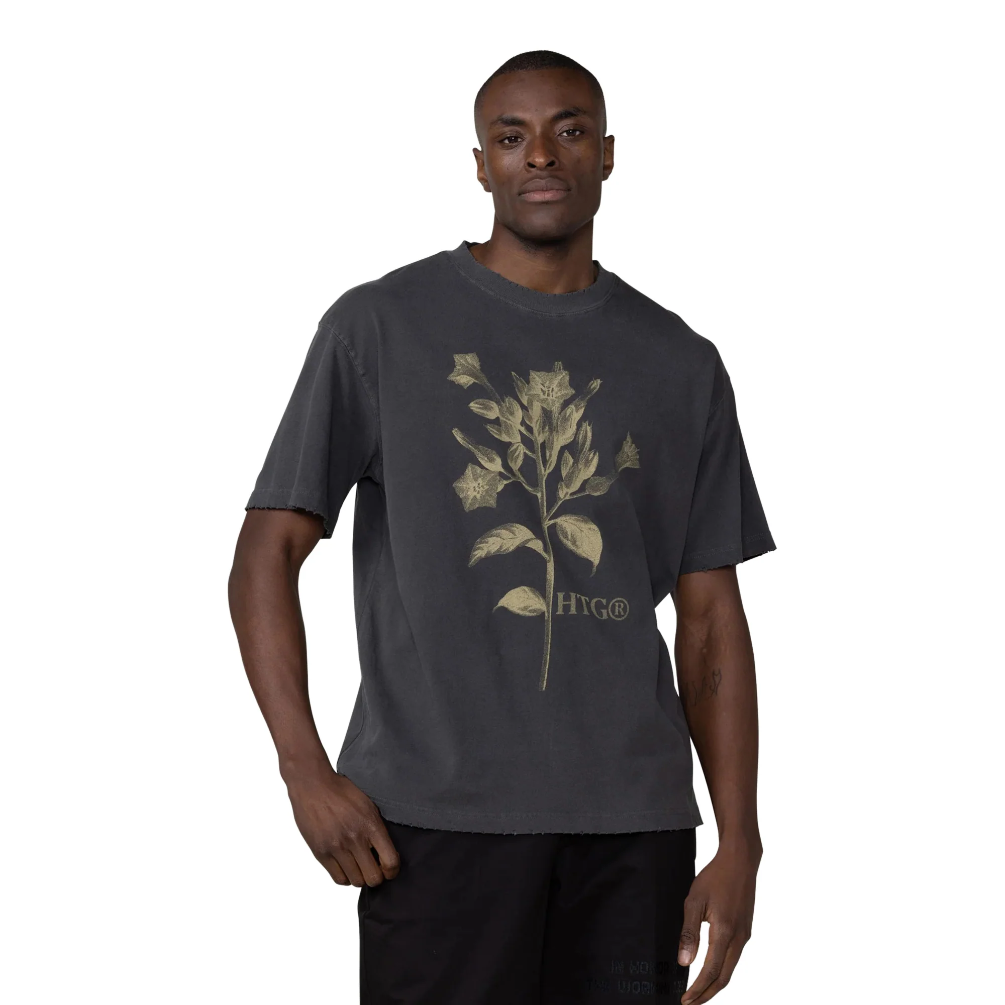 Honor The Gift Mens Tobacco Flower SS Tee - Image 4