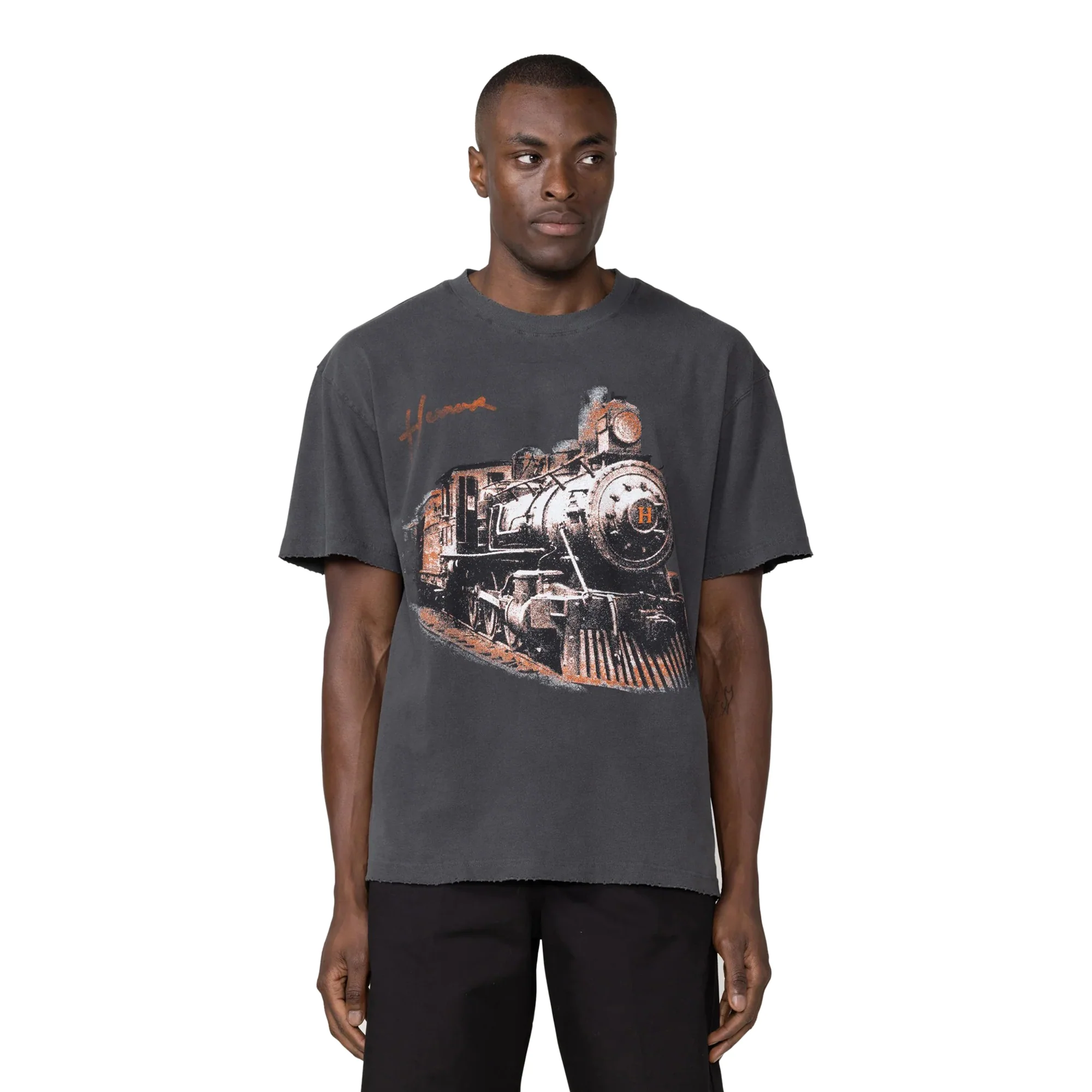 Honor The Gift Mens Train Graphic SS Tee - Image 2