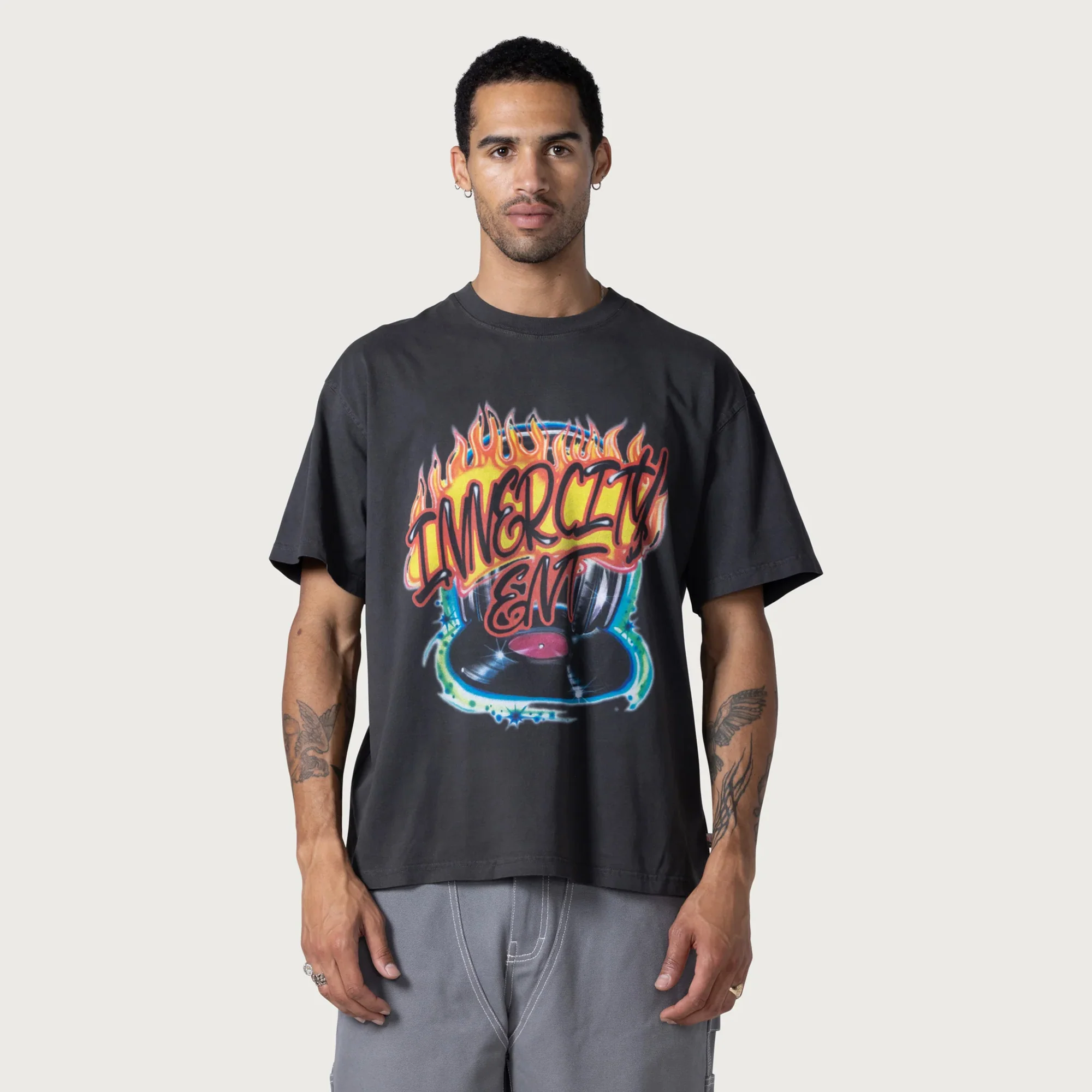 Honor The Gift Mens Vinyl Airbrush Tee - Image 2