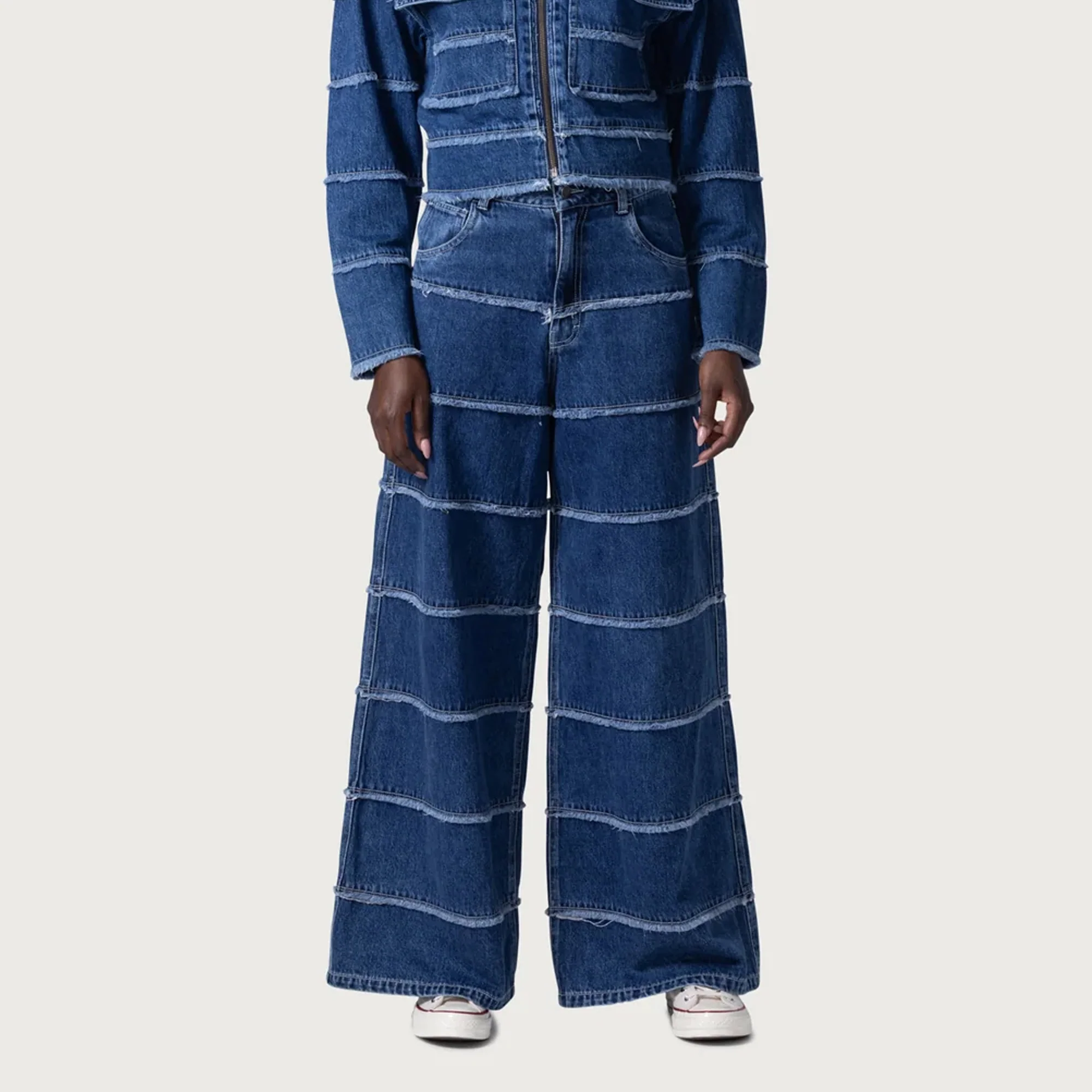 Honor The Gift Womens Wide Leg Panel Denim Pant - Image 3