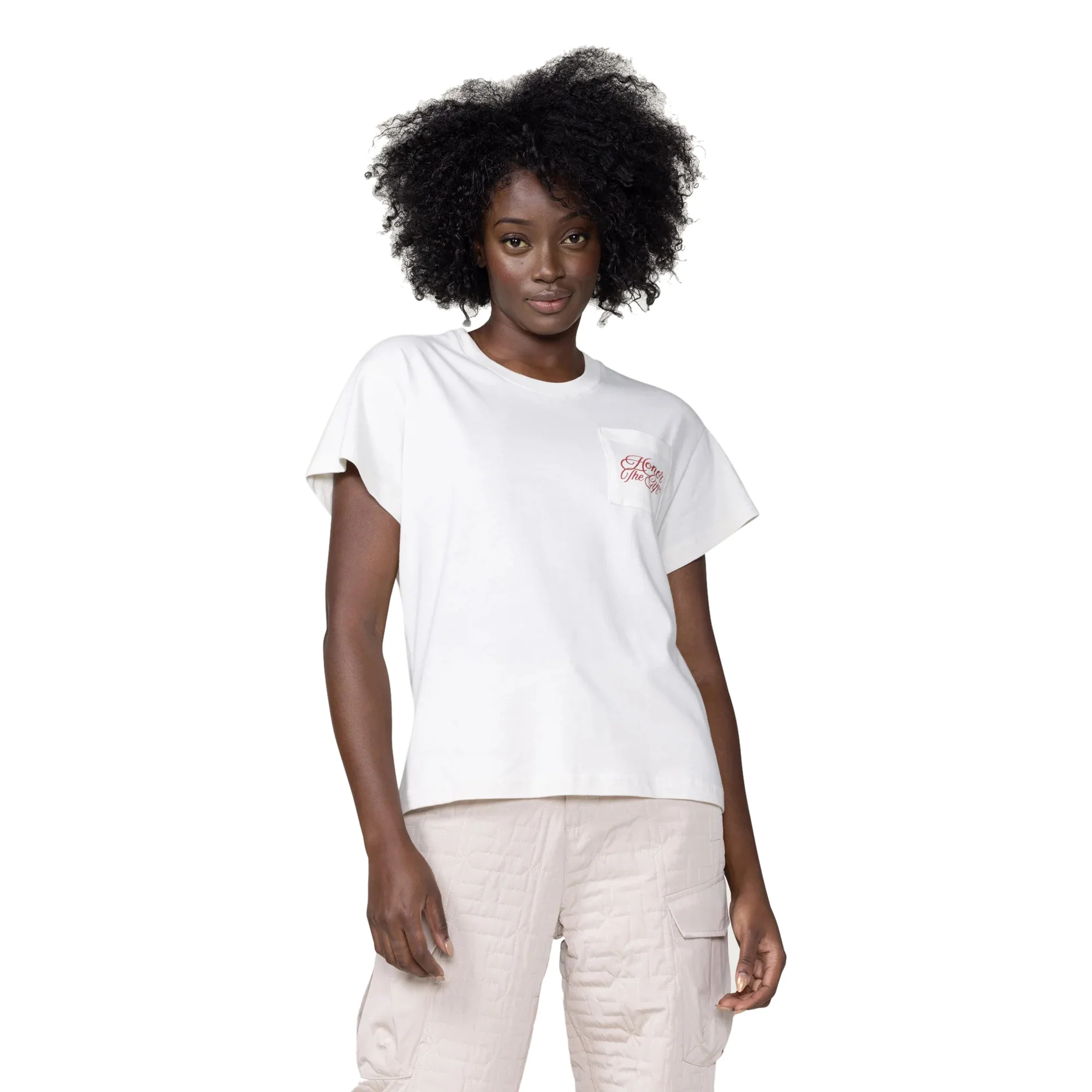 Honor The Gift Womens Sewing Needle SS Tee - Image 2
