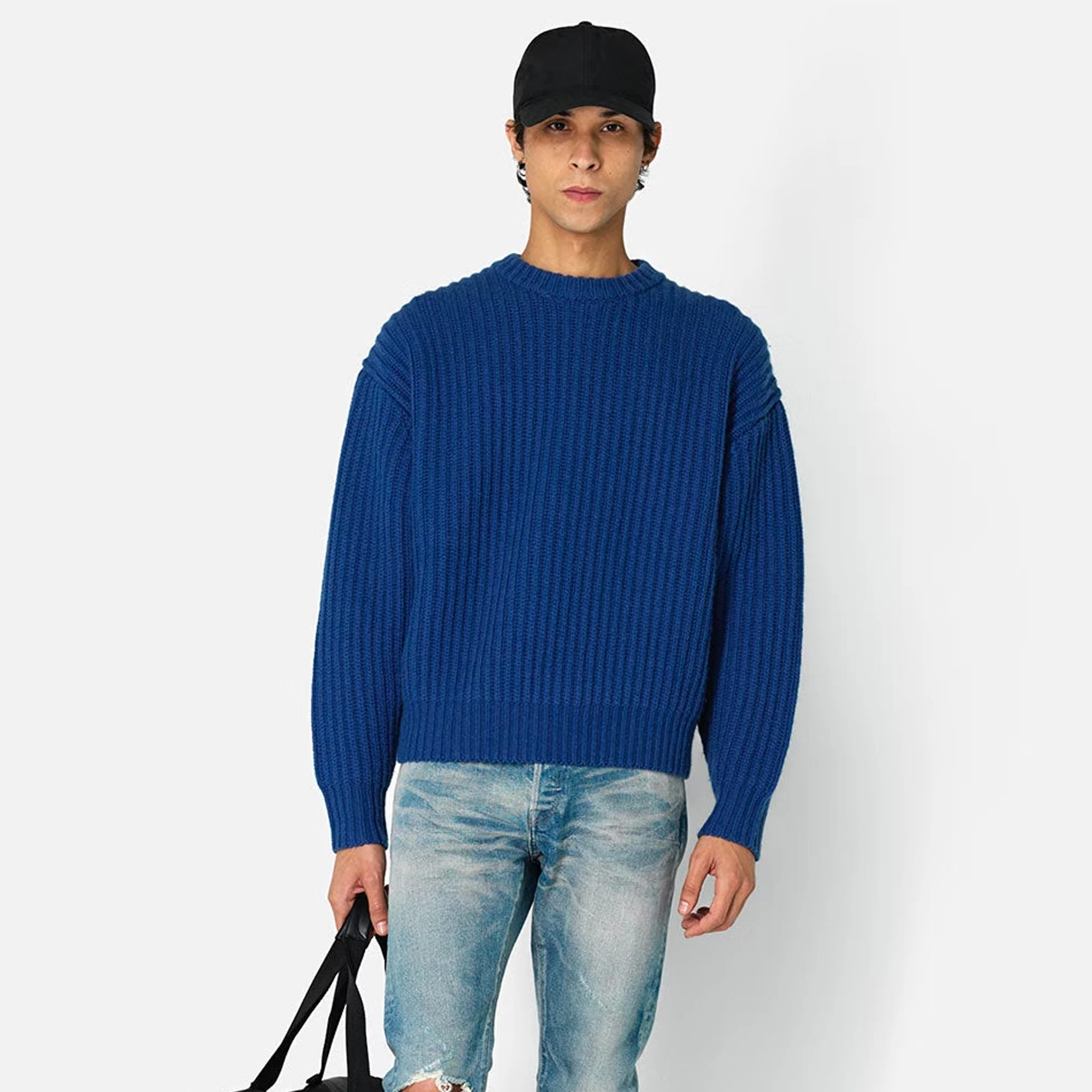 John Elliott Mens Capri Cashmere Crew - Image 2