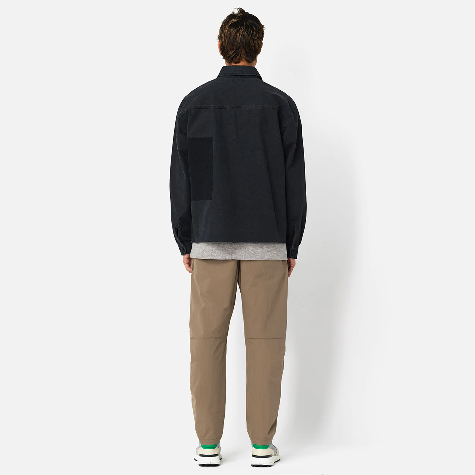 John Elliott Mens Paneled Military Shirt - Image 3