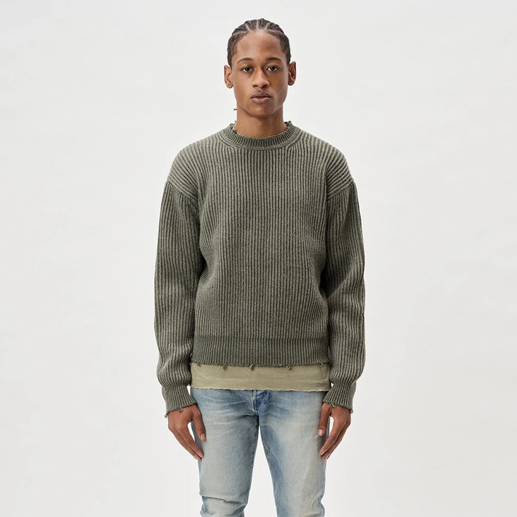 John Elliott Structure Wool Knit Crewneck - Image 2