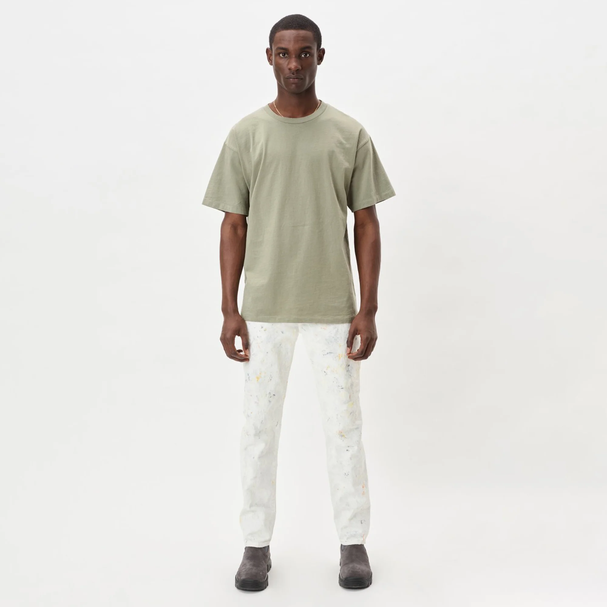 John Elliott Mens University Tee 'Sage' - Image 2