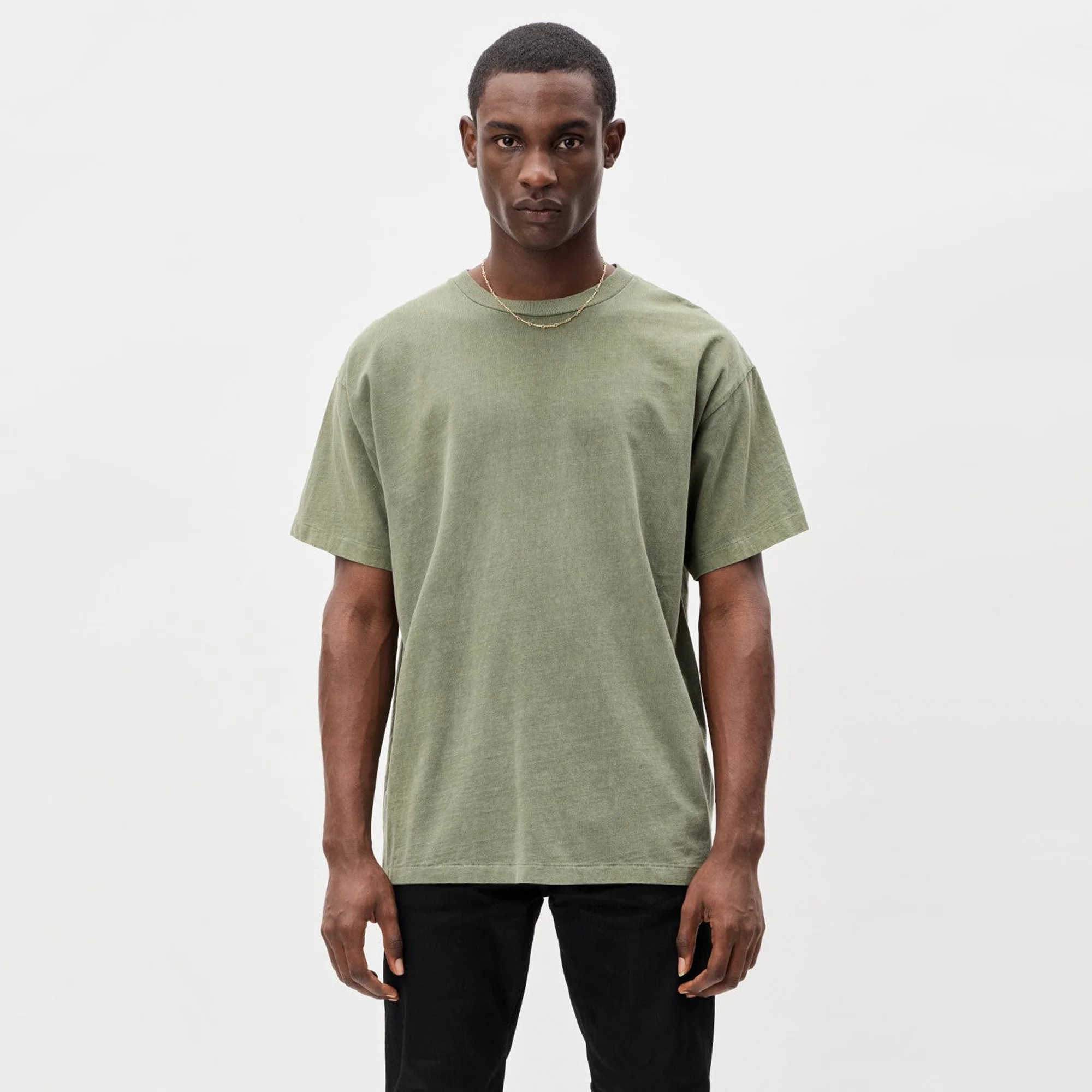 John Elliott University Tee in Moss - Image 2