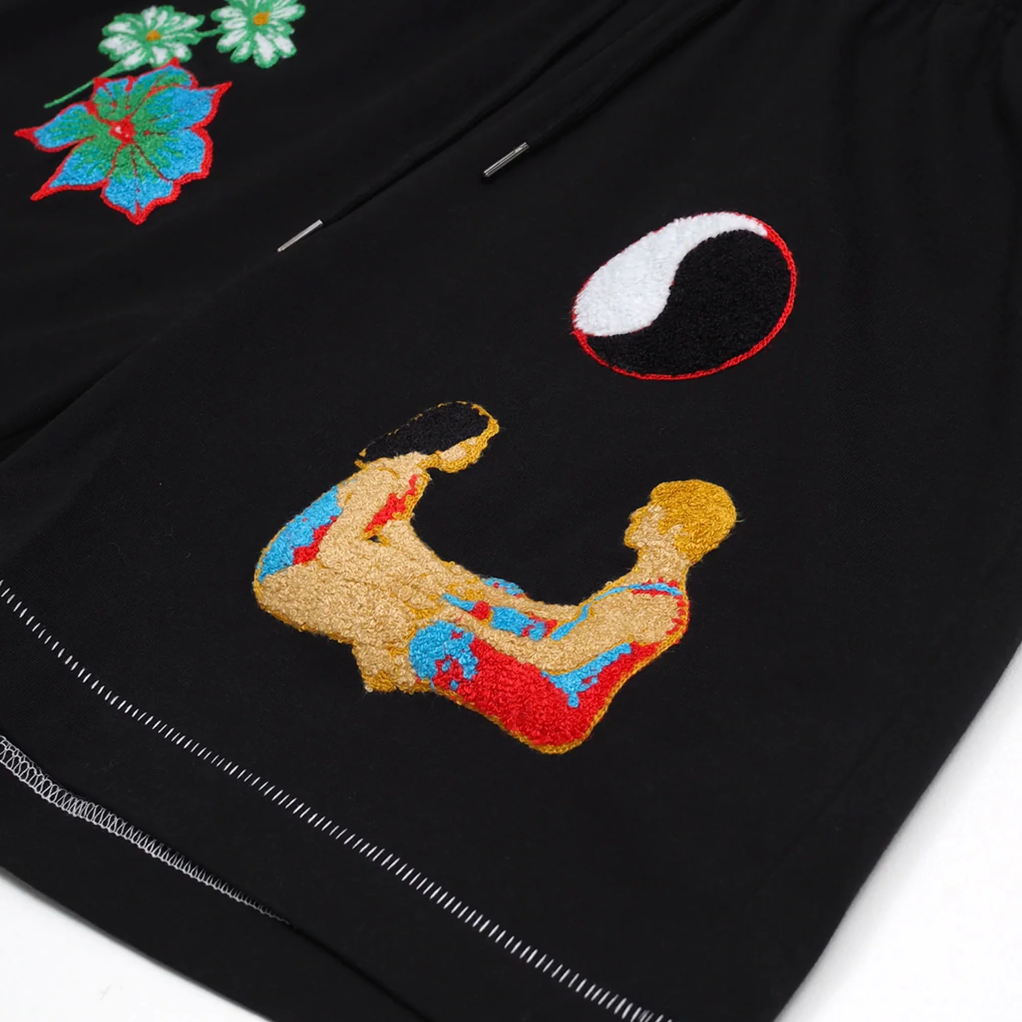 Jungles Mens Connection Chenille Embroidered Shorts - Image 3