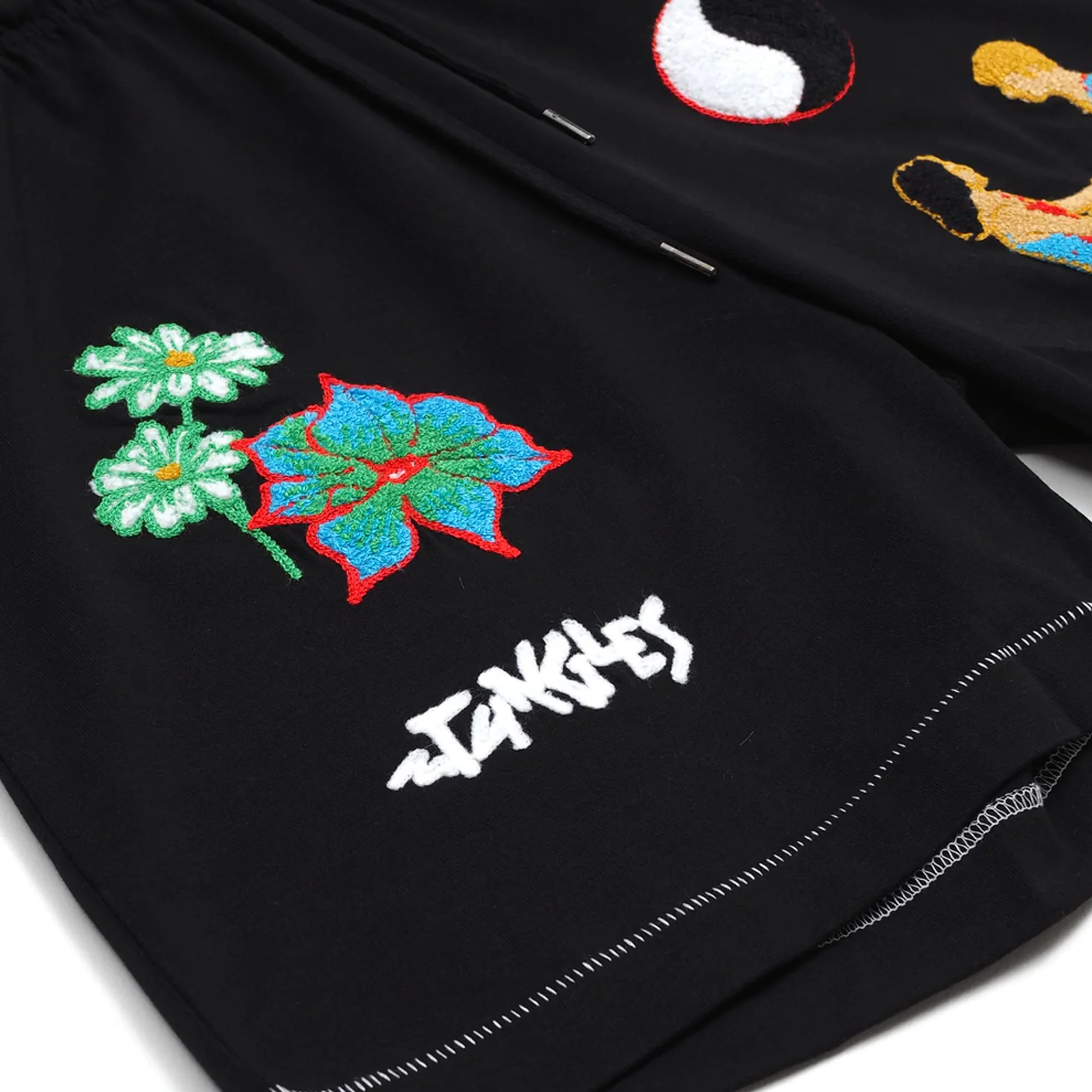 Jungles Mens Connection Chenille Embroidered Shorts - Image 4