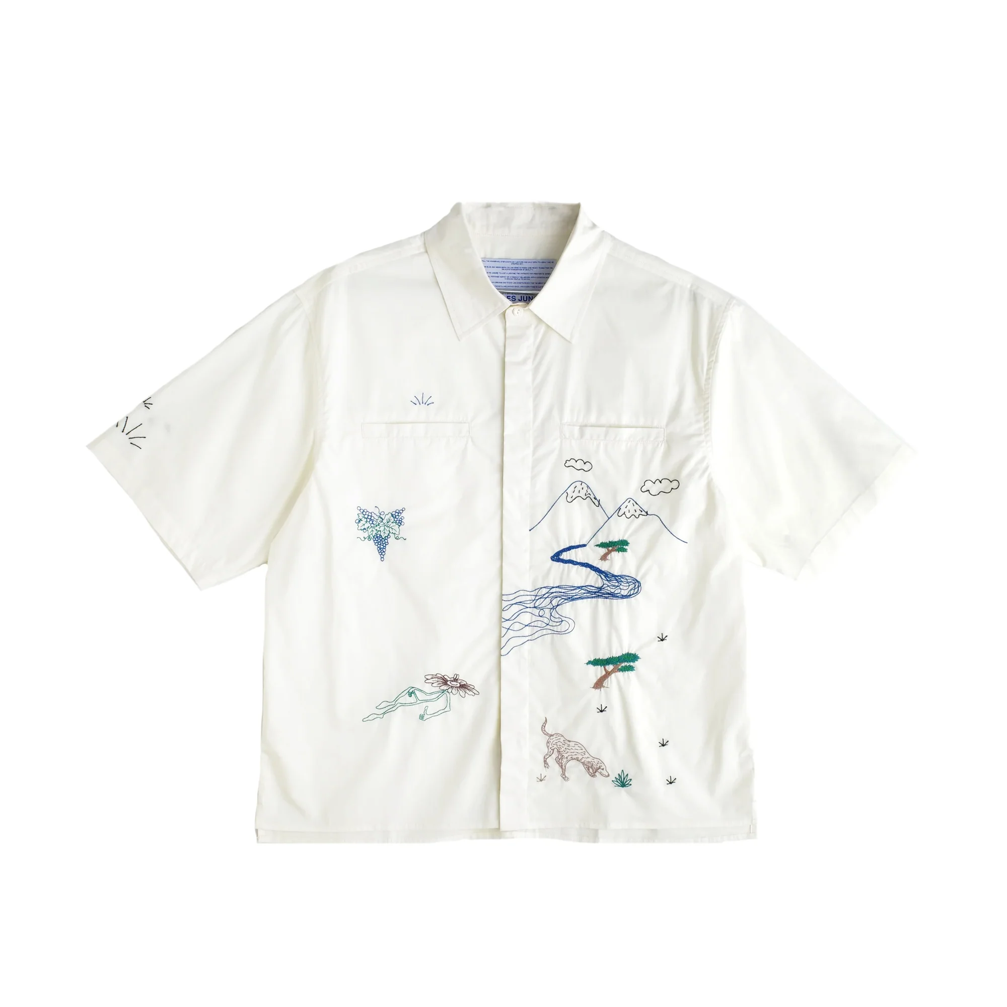 Jungles Mens Good Thoughts SS Button Up Shirt