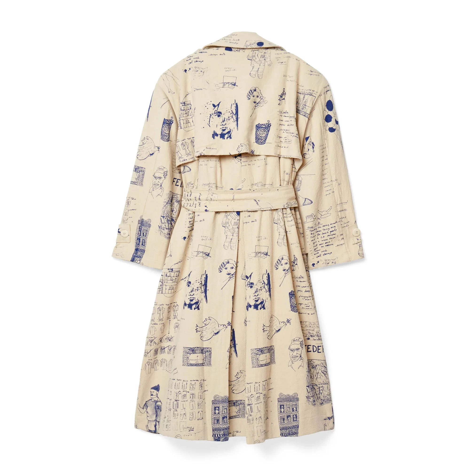 Kidsuper Mens Doodles Topcoat - Image 3