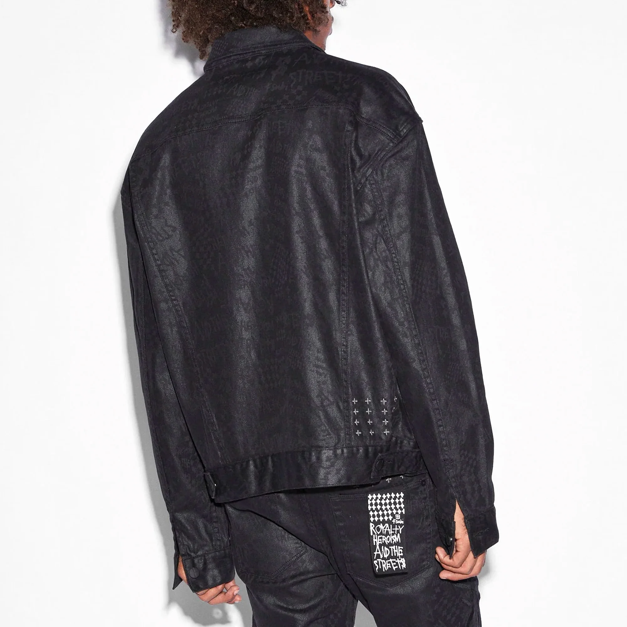 Ksubi Mens Oh G Black Grease Jacket - Image 3