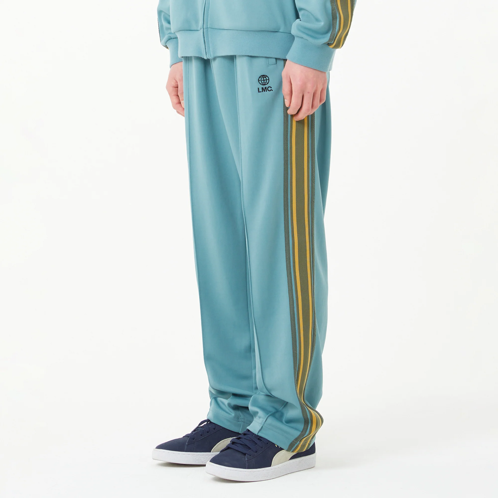 LMC Mens Side Striped Jersey Track Pants - Image 2