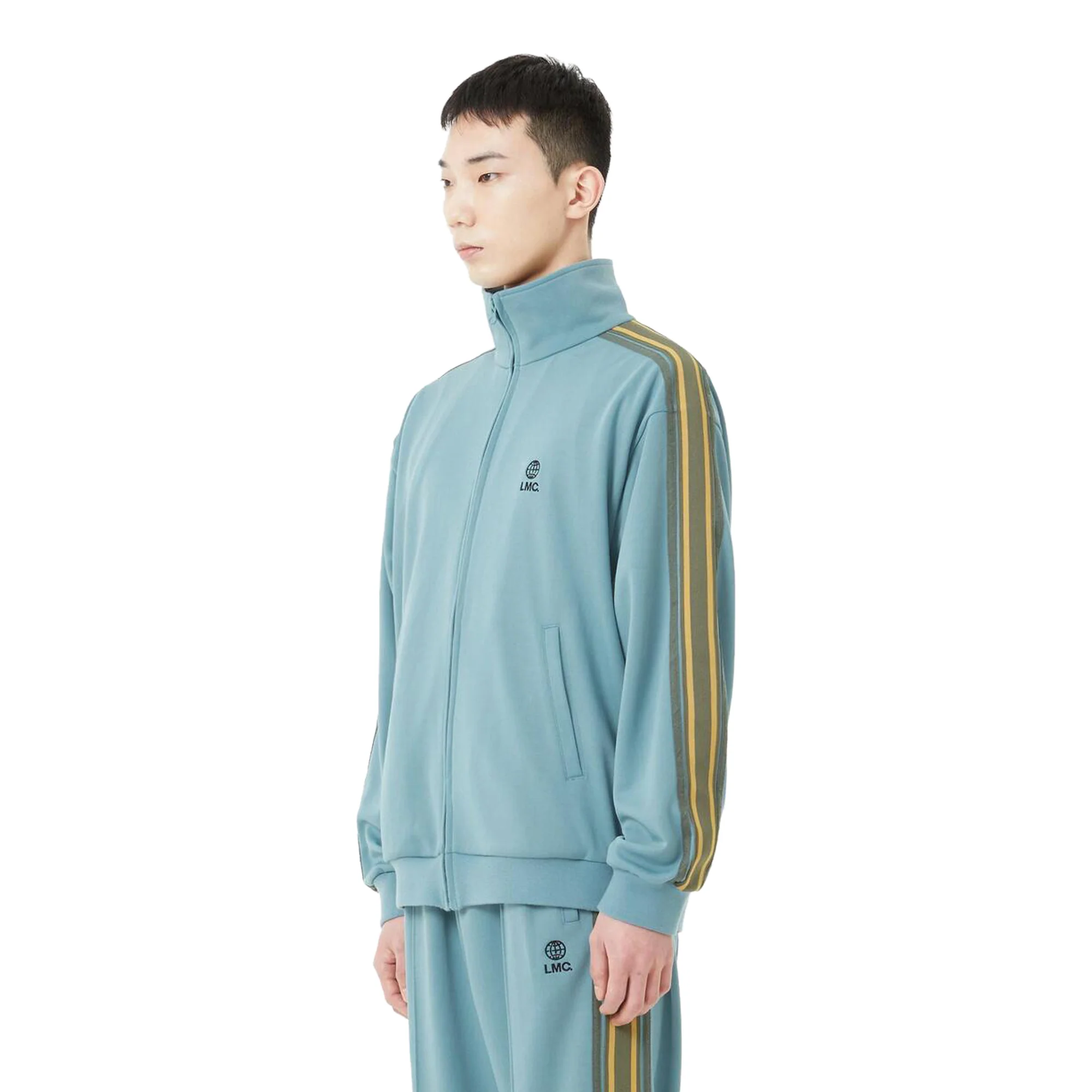 LMC Mens Side Striped Jersey Track Top - Image 2