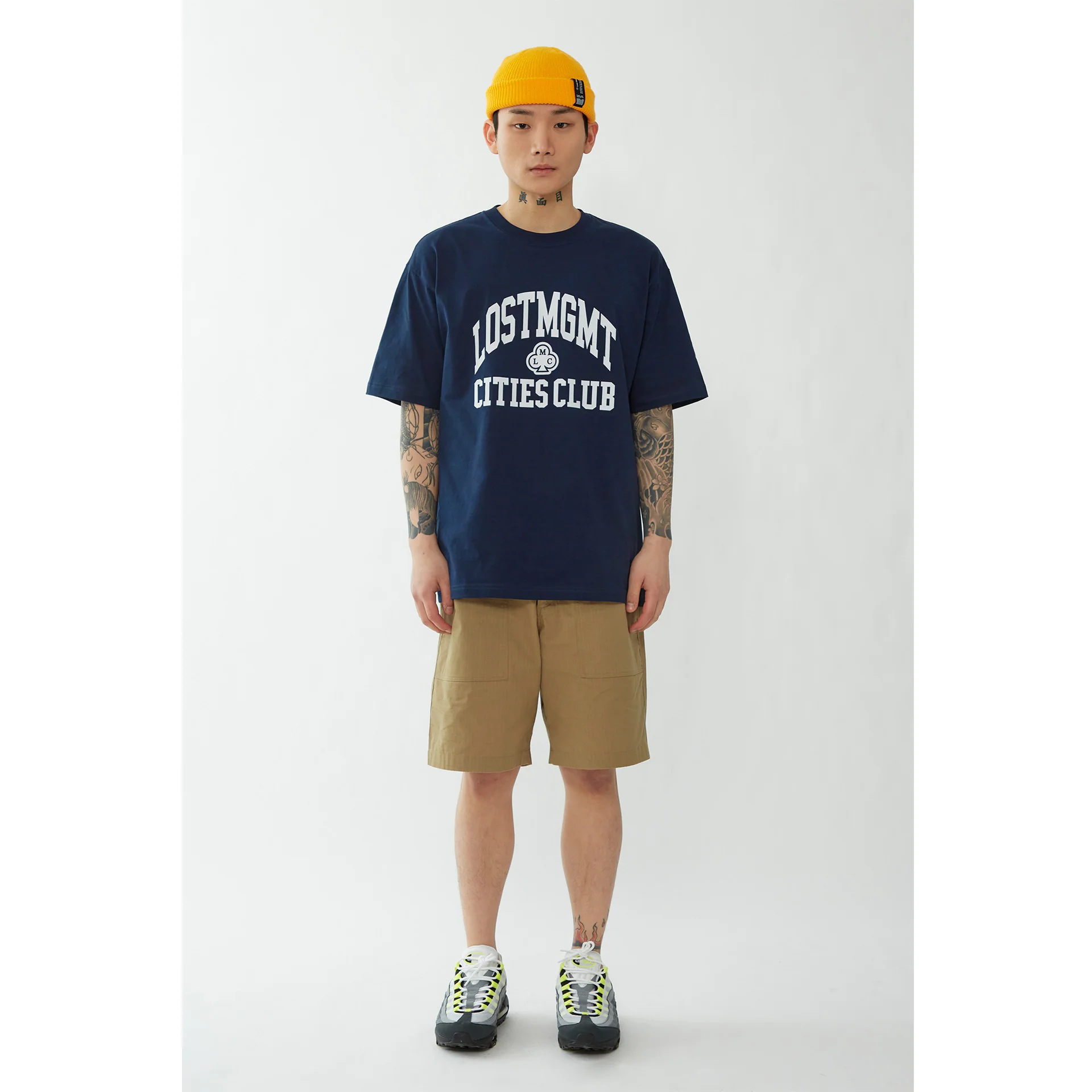 Lost Management Cities Club Athletic T-Shirt 'Navy' - Image 4