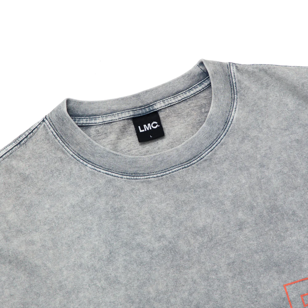 Lost Management Cities Mens Acid Washed Vertical FN Long Sleeve 'Gray' - Image 3