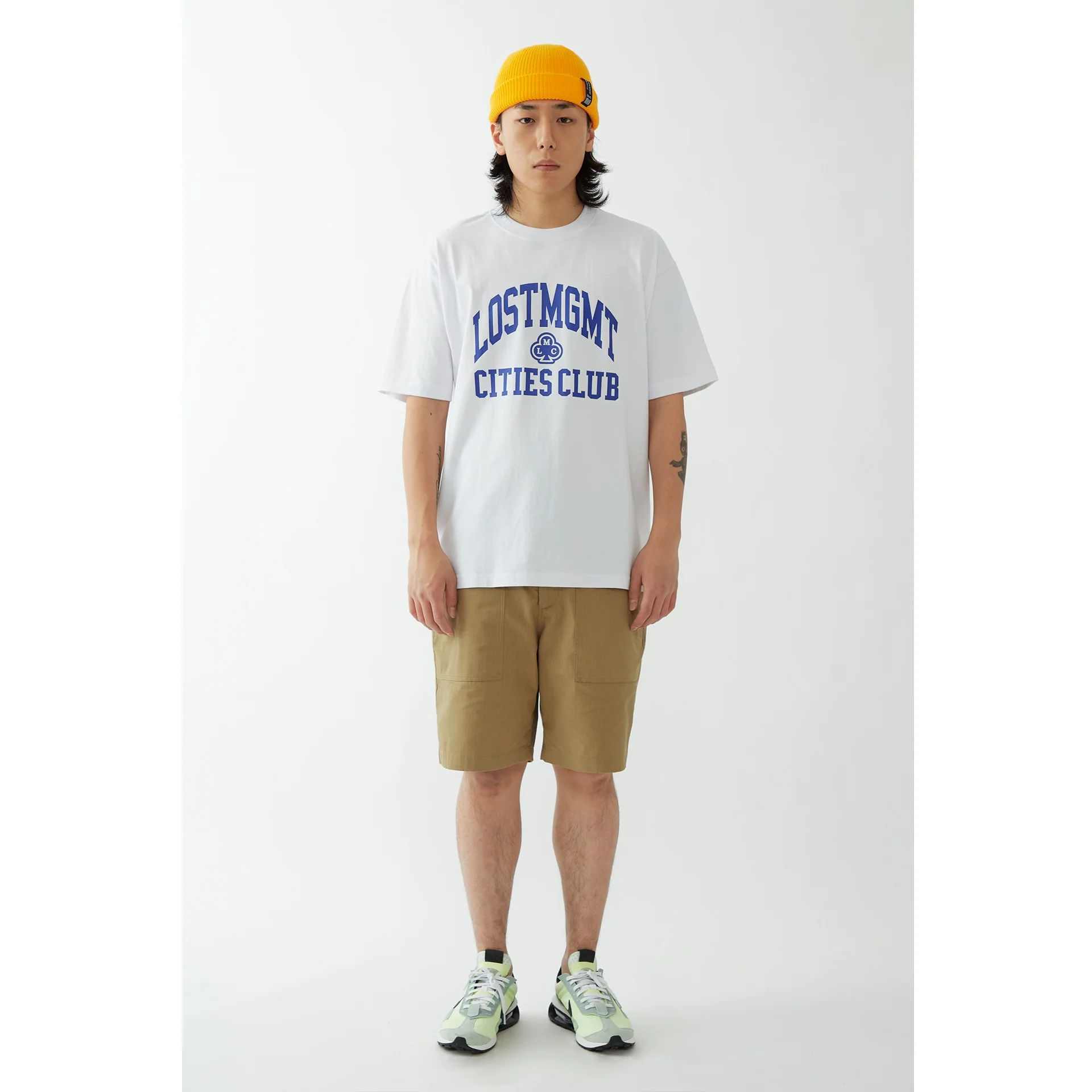 Lost Management Cities Club Athletic T-Shirt 'White' - Image 4