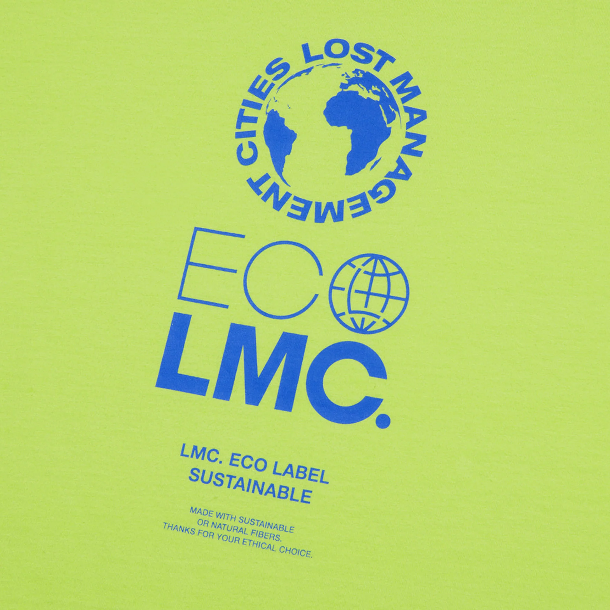 Lost Management Cities Mens Eco Label Organic SS Tee - Image 3