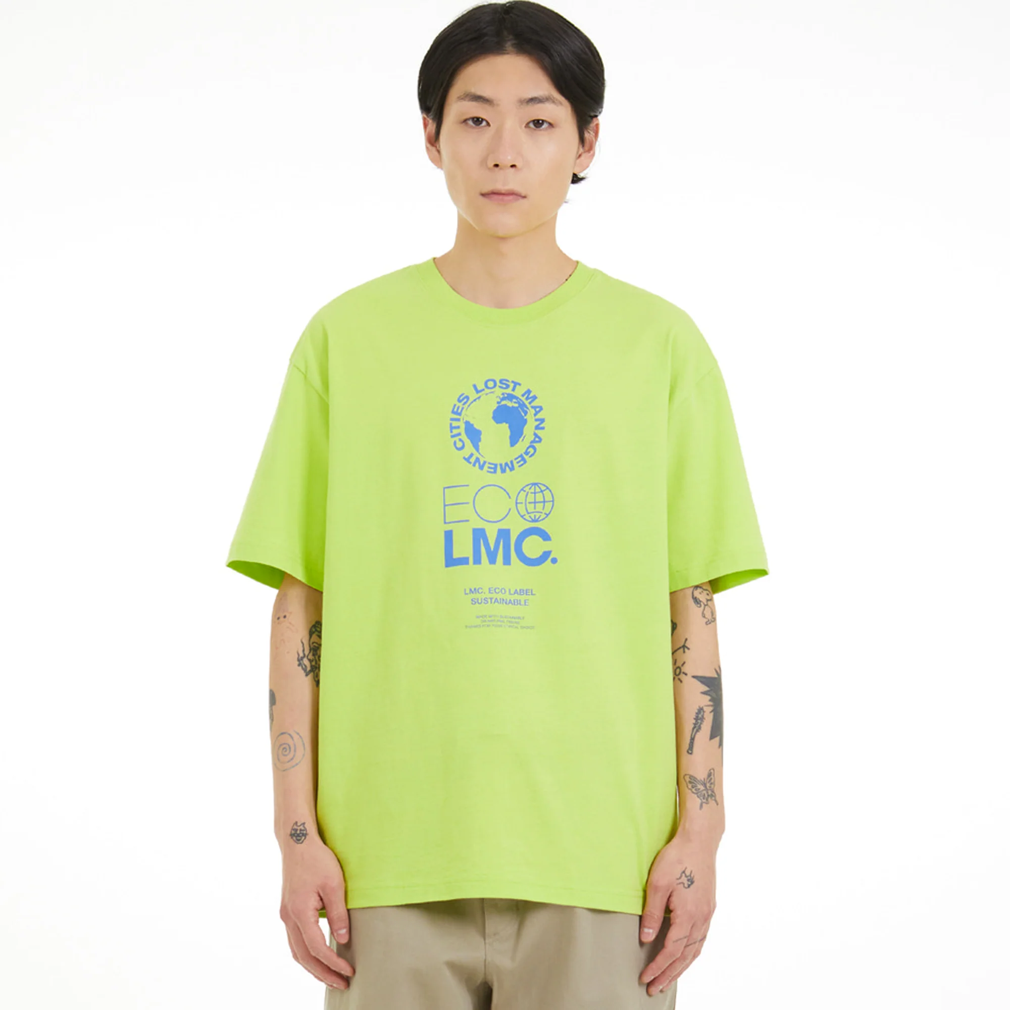 Lost Management Cities Mens Eco Label Organic SS Tee - Image 4