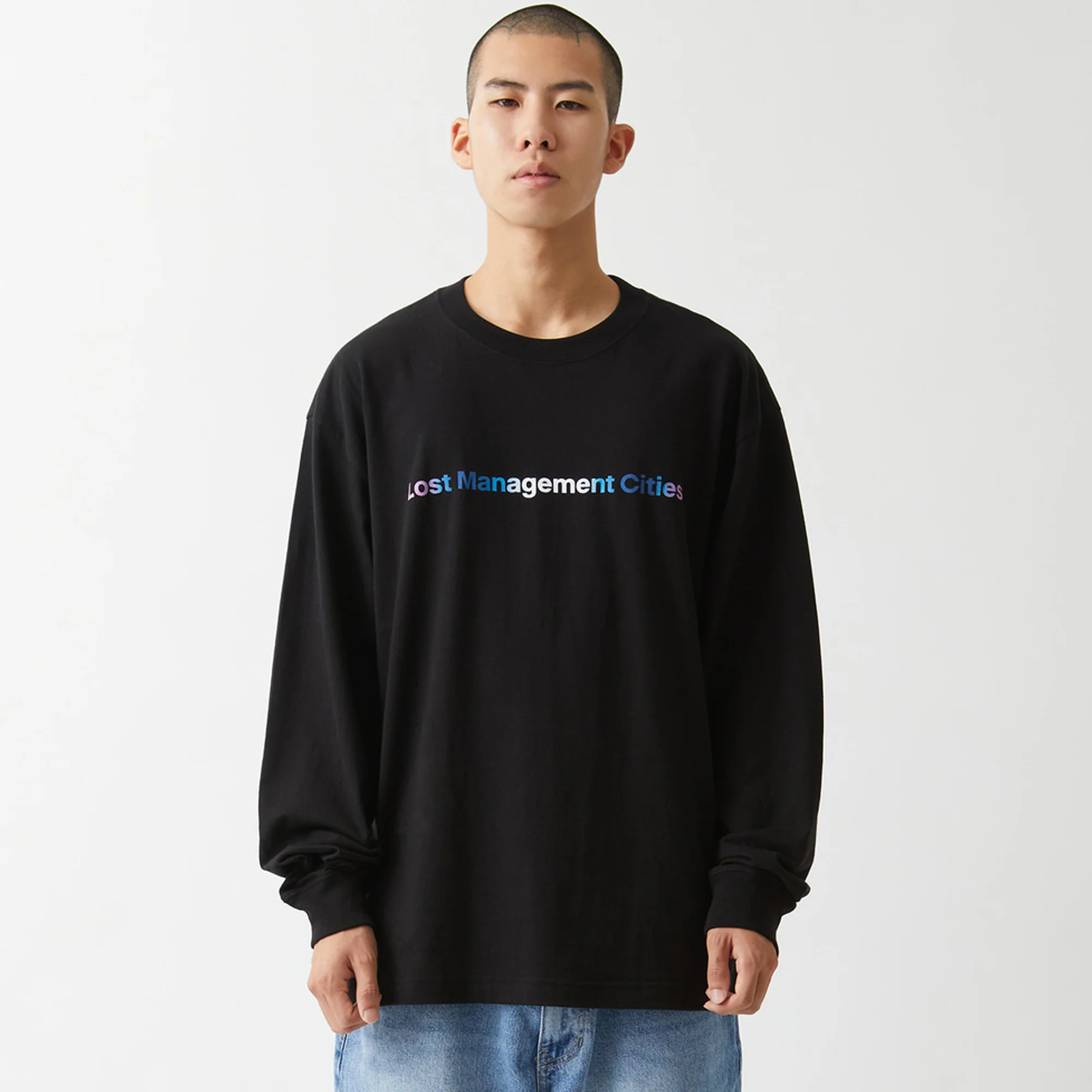 LMC Mens Gradiant Organic LS Tee 'Black' - Image 3