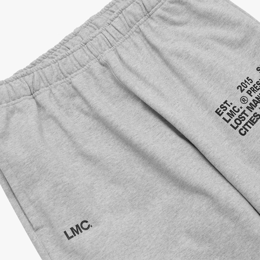 Lost Management Cities Workroom Sweatpants 'Heather Gray' - Image 3