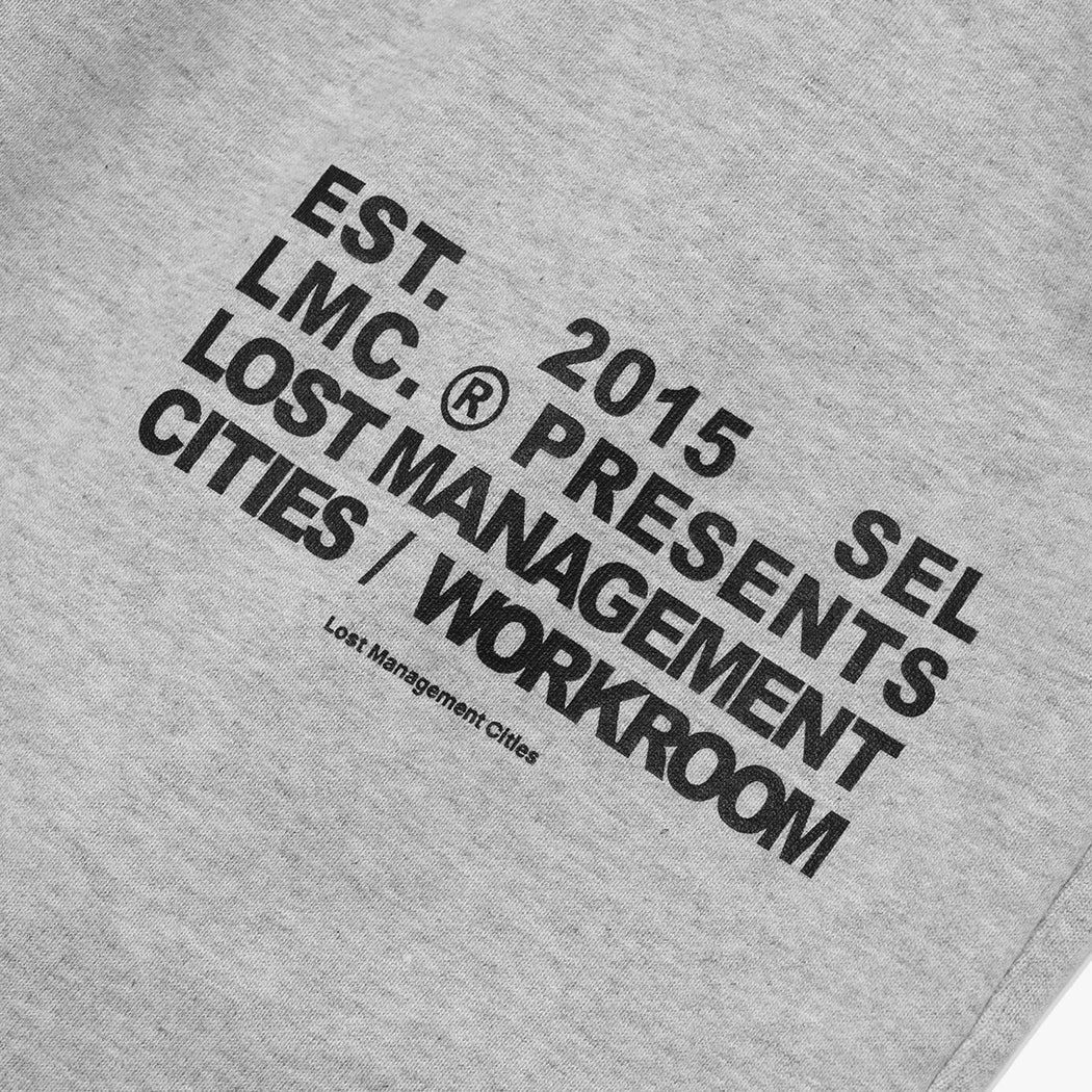 Lost Management Cities Workroom Sweatpants 'Heather Gray' - Image 5