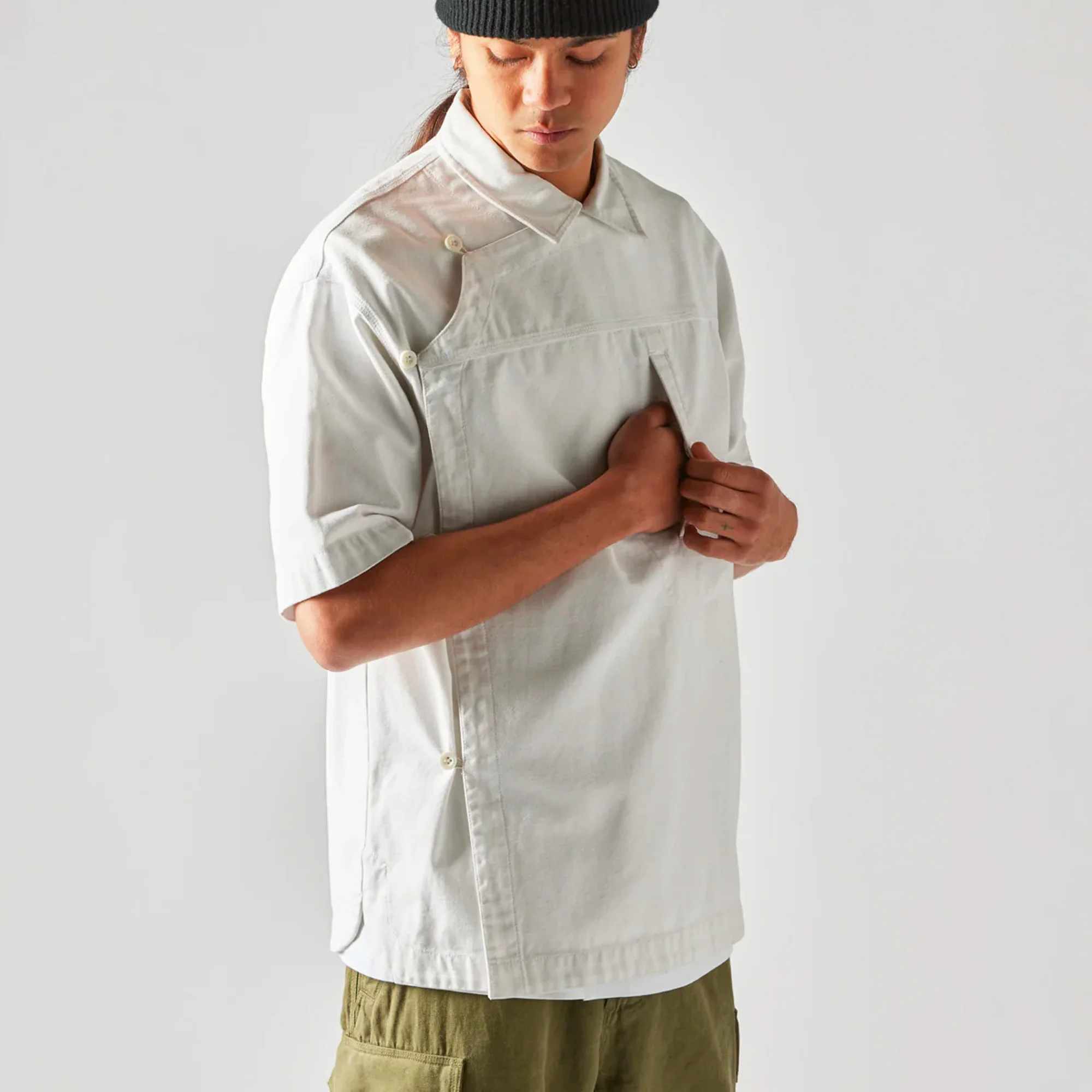 Maharishi Mens Asym Monk Shirt - Image 2