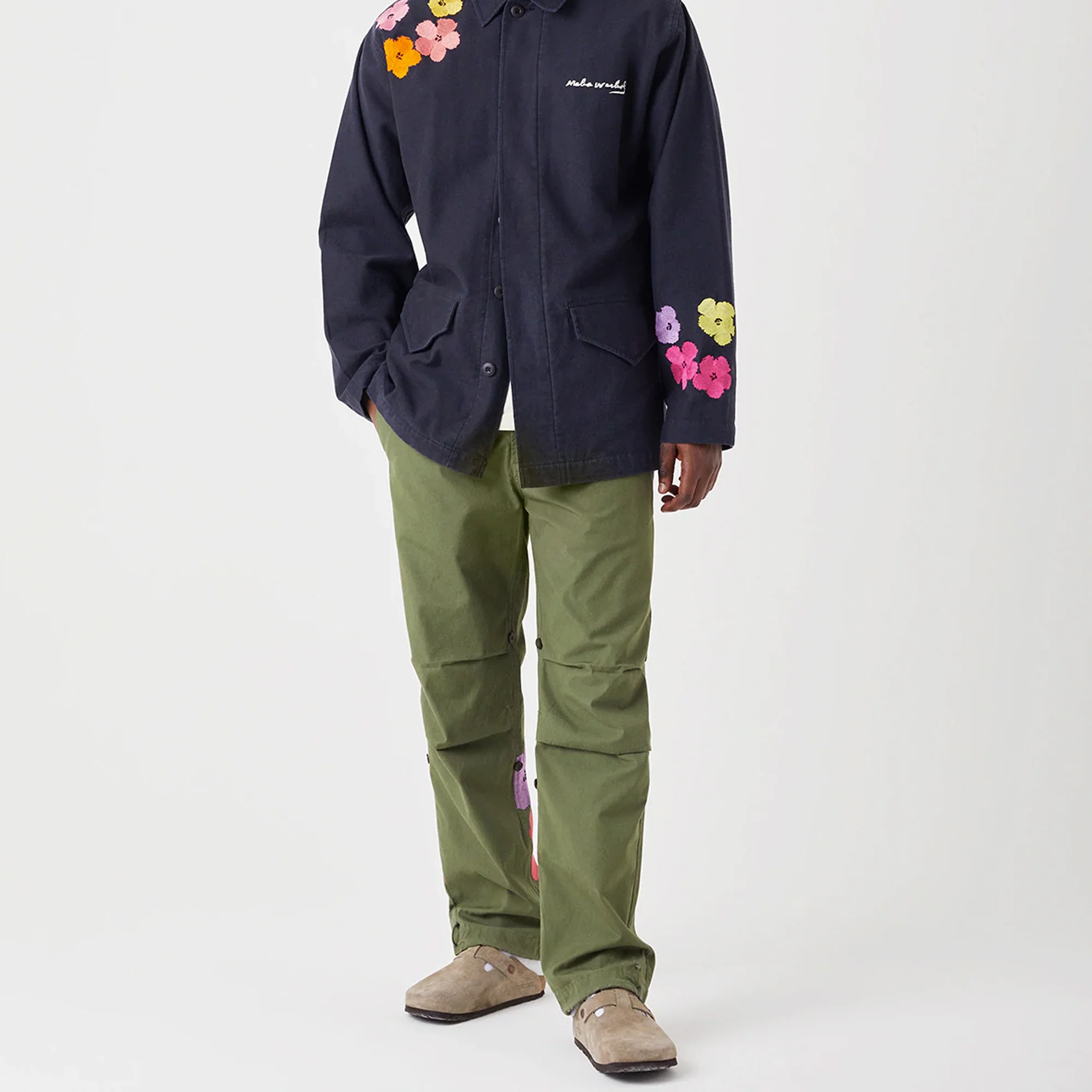 Maharishi Mens Warhol Flowers Snopants Olive - Image 4
